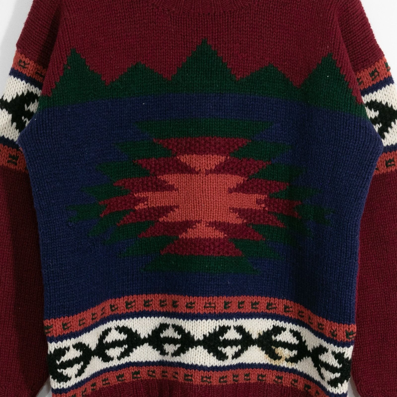 Vintage Vintage Aztec Pattern Wool Sweater Mens Medium Southwestern Size US M / EU 48-50 / 2 - 3 Thumbnail