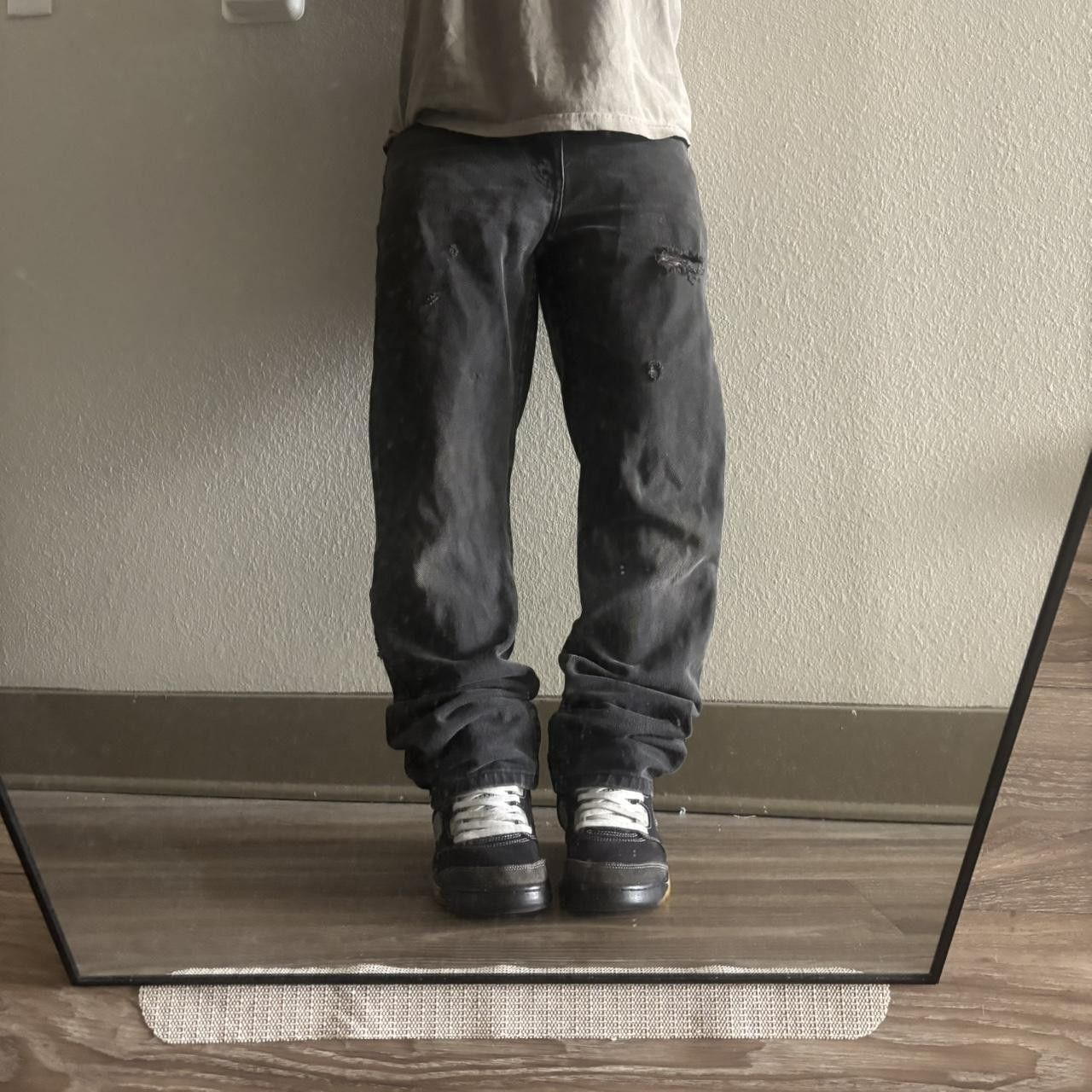 Vintage Crazy Vintage Y2K/2000s Grunge Black Distressed Denim Jeans! 30x31 Size US 30 / EU 46 - 1 Thumbnail