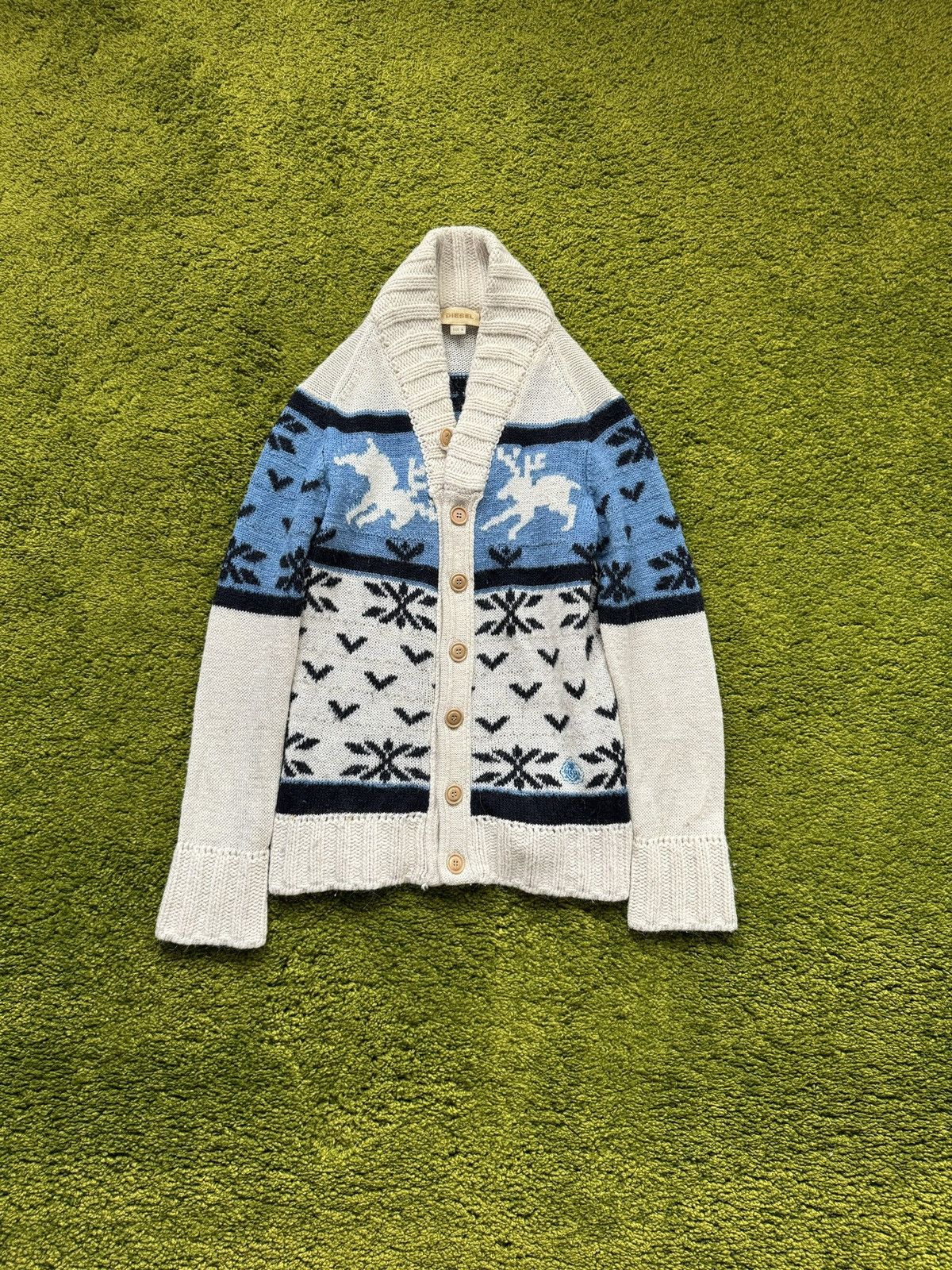 Designer × Diesel Diesel 00s vintage cardigan sweater Size US M / EU 48-50 / 2 - 1 Thumbnail