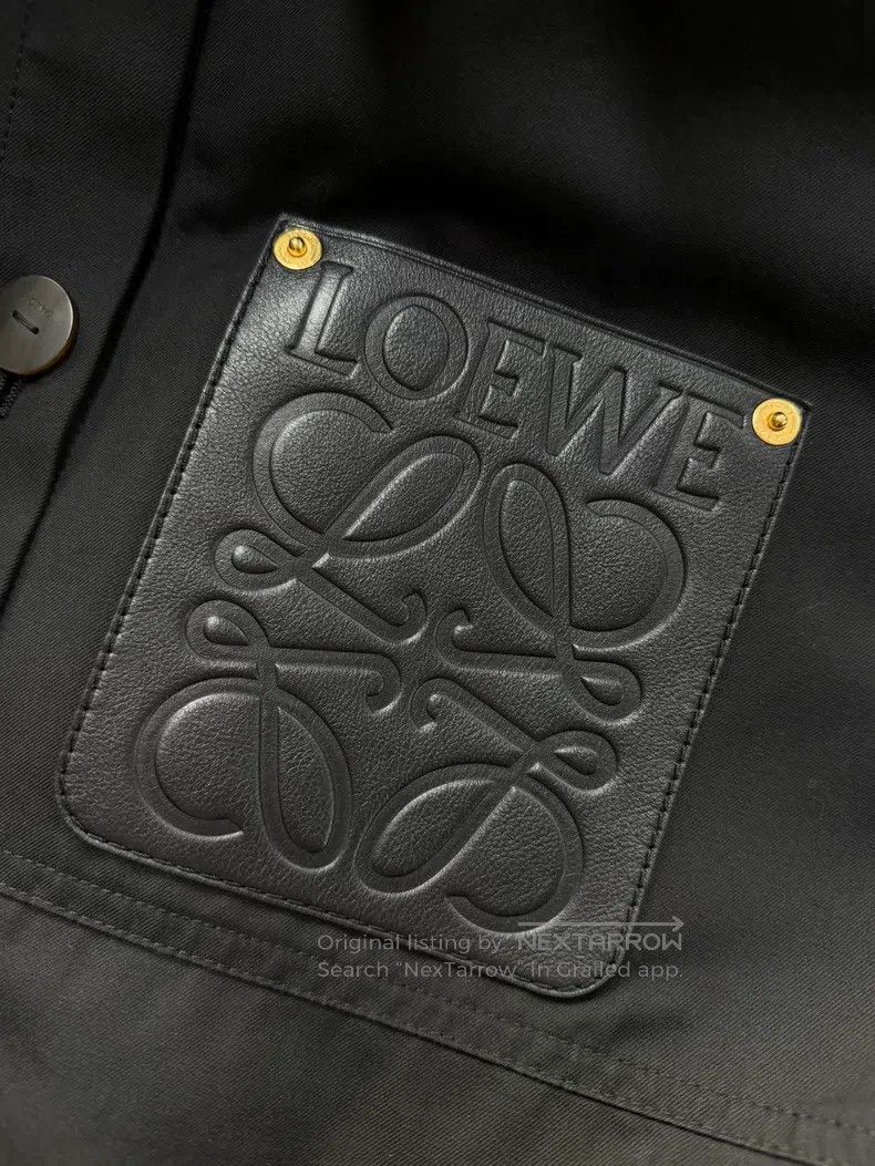 Loewe Loewe FW23 solid color logo patch single-breasted casual p Size XS / US 0-2 / IT 36-38 - 4 Thumbnail
