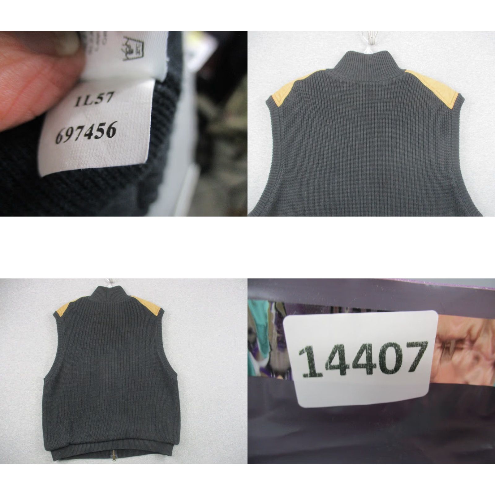 Orvis VINTAGE Orvis Vest Leather Patches Large Black Brown Full Zip Size US L / EU 52-54 / 3 - 8 Thumbnail