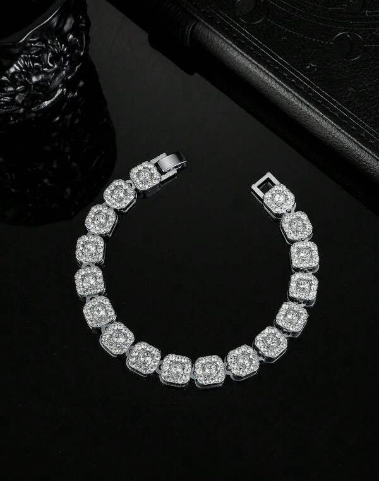 Other Zirconia Ice Bracelet Link Jewelry Crystal Drip Size ONE SIZE - 1 Thumbnail