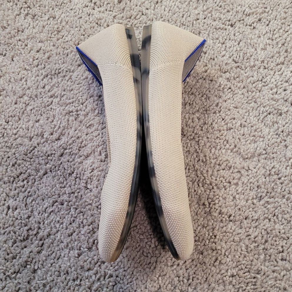 Rothy's Rothy’s Ballet Flats 7.5 Rounded Toe V-Vamp Tan Neutral Size US 7.5 / IT 37.5 - 5 Thumbnail