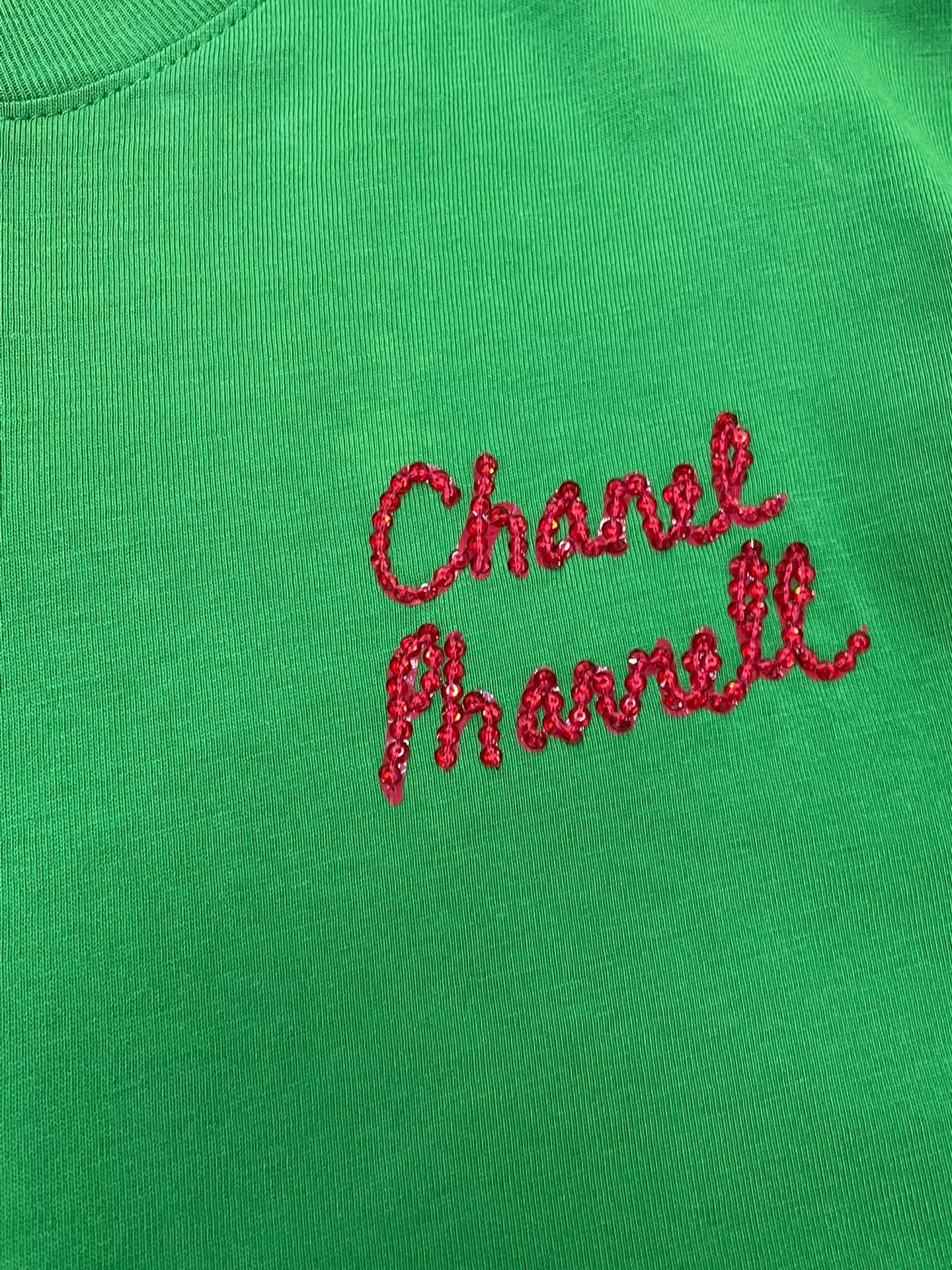 Chanel Chanel x Pharrell Beaded Green Long Sleeve T-Shirt S Size S / US 4 / IT 40 - 2 Thumbnail