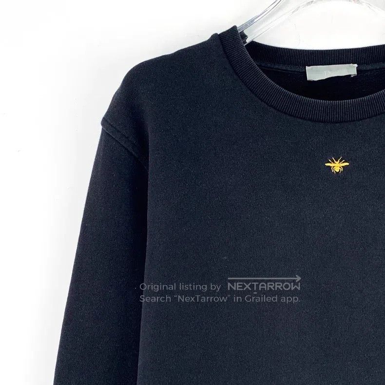 Dior Dior Black bee embroidered cotton round-neck long-sleeved Size US M / EU 48-50 / 2 - 3 Thumbnail