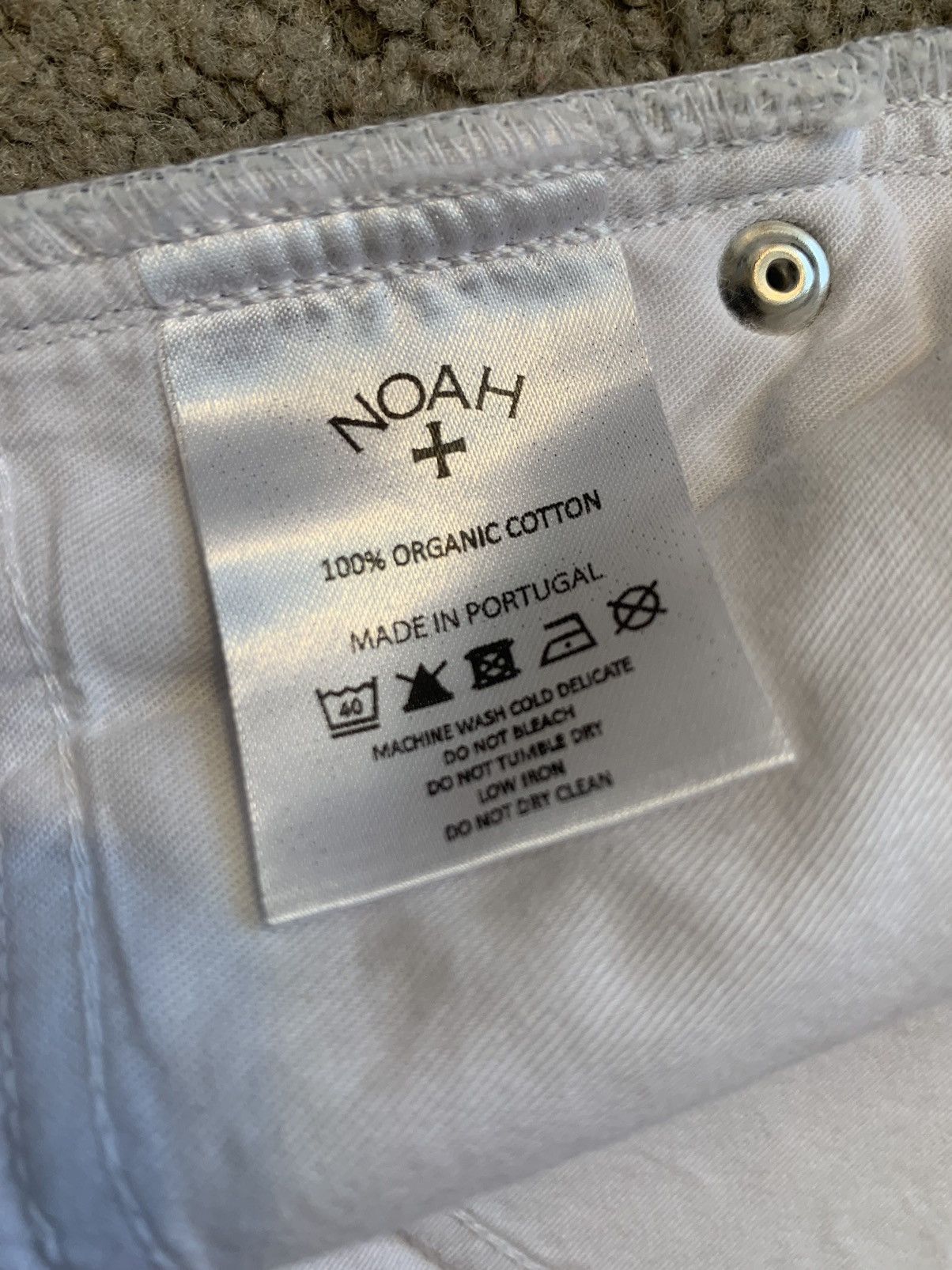Noah NOAH 90’s STYLE DENIM STRIPED FLORAL SHORTS Size US 30 / EU 46 - 24 Thumbnail