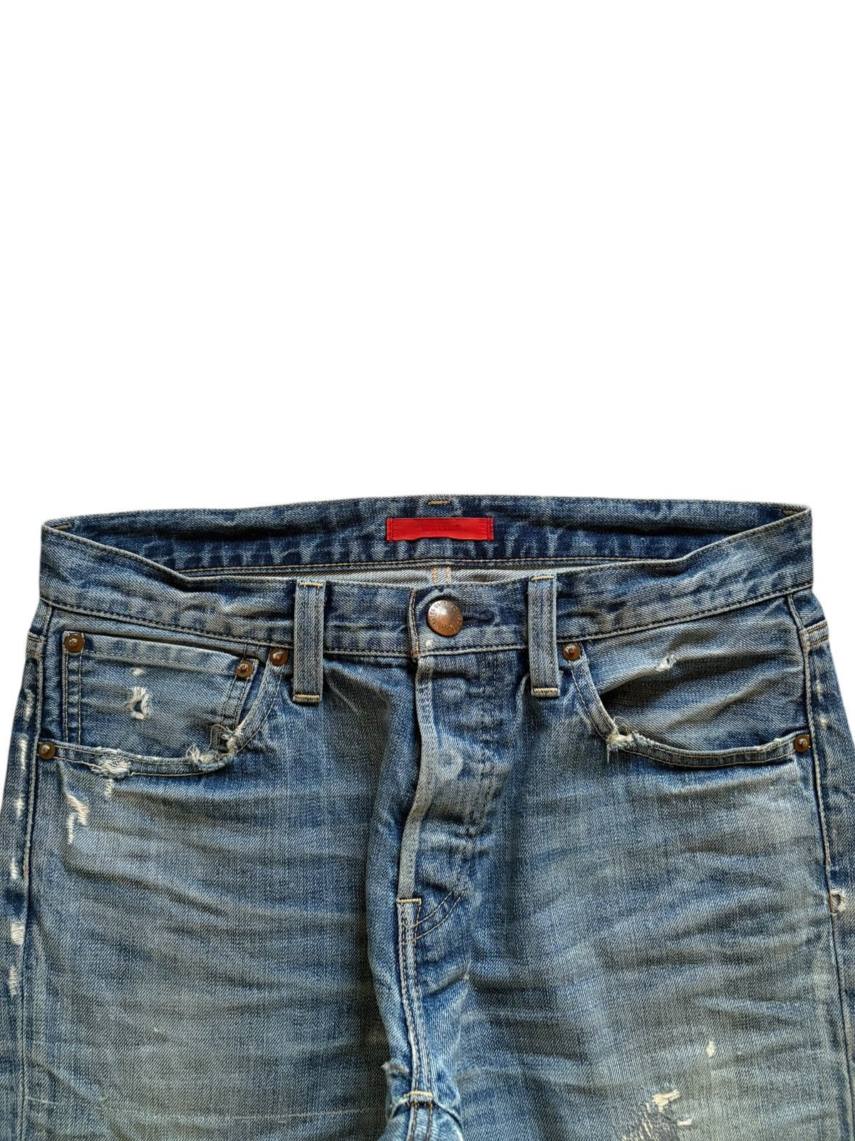 Japanese Brand Vintage Japanese Brand Faded Wash Ripped Loose Jeans Size US 32 / EU 48 - 4 Thumbnail