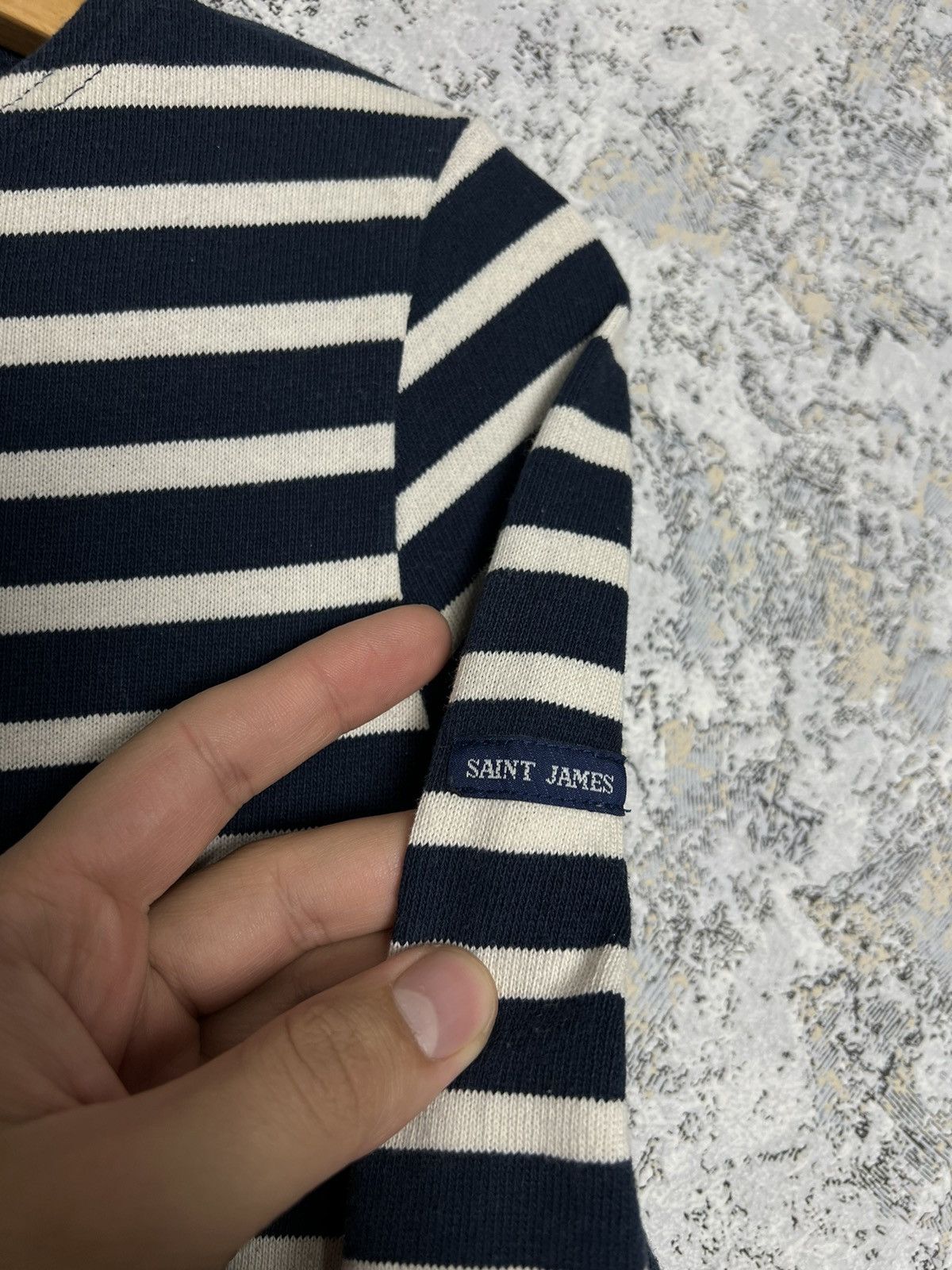 Saint James × Vintage Saint James Boat Neck Shirt Striped Nautical Top Long Sleeve Size S / US 4 / IT 40 - 2 Thumbnail