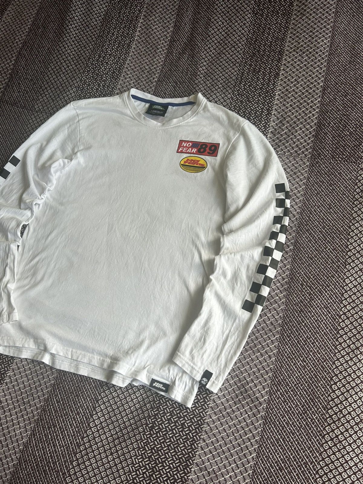 No Fear No Fear Basic SK8 Long Sleeve T-shirt Streetwear Rap Size M Size US M / EU 48-50 / 2 - 2 Thumbnail