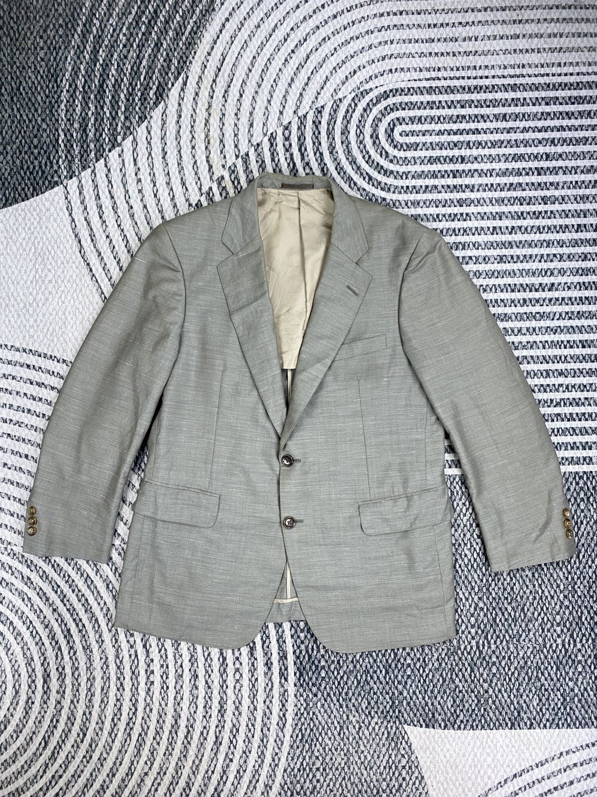 Vintage Burberry Casual Light Grey Blazer