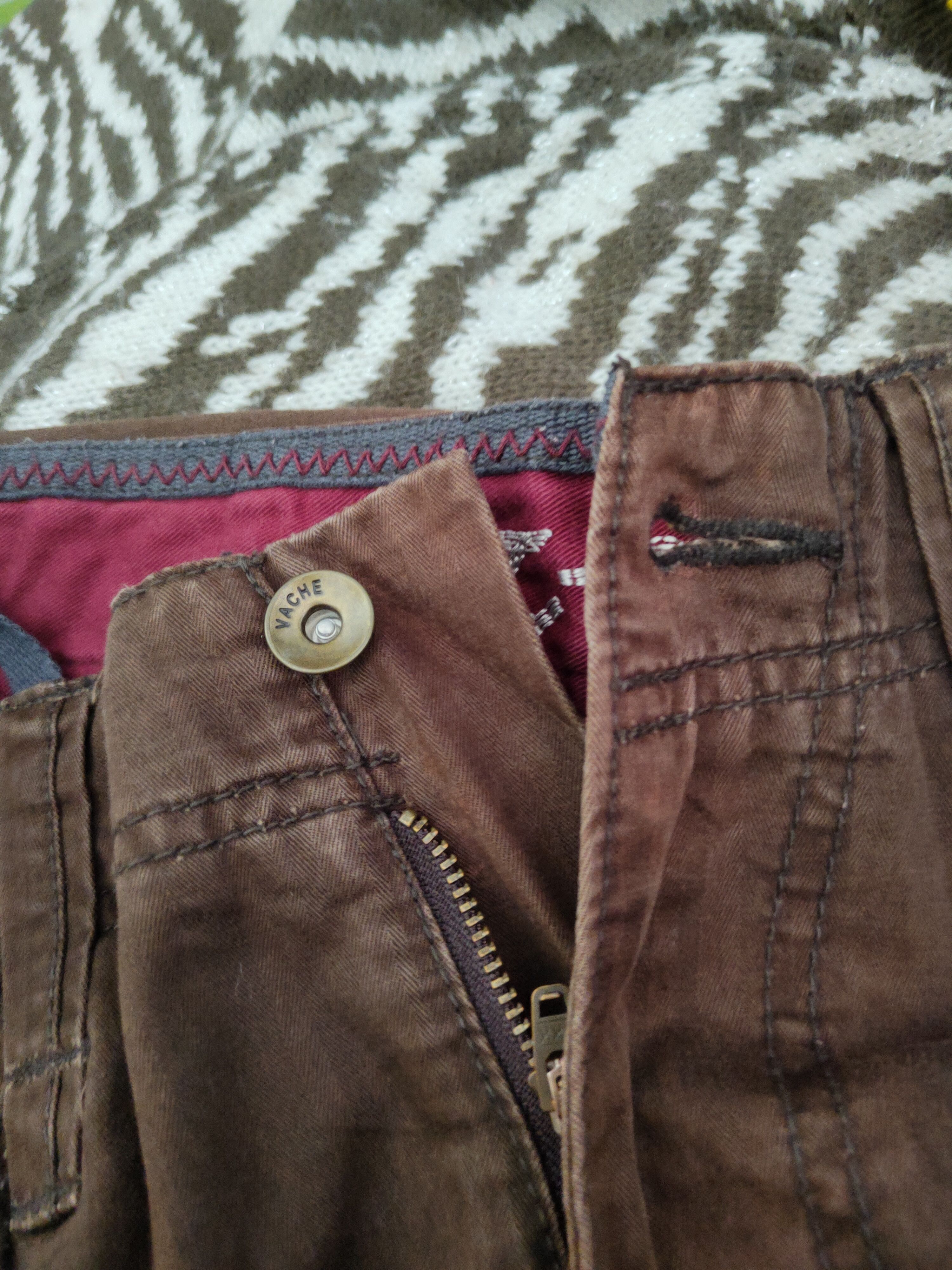 Japanese Brand L-07B52X Japan Dark Brown Multipocket Cargo Pants #W1011 Size US 31 - 14 Thumbnail