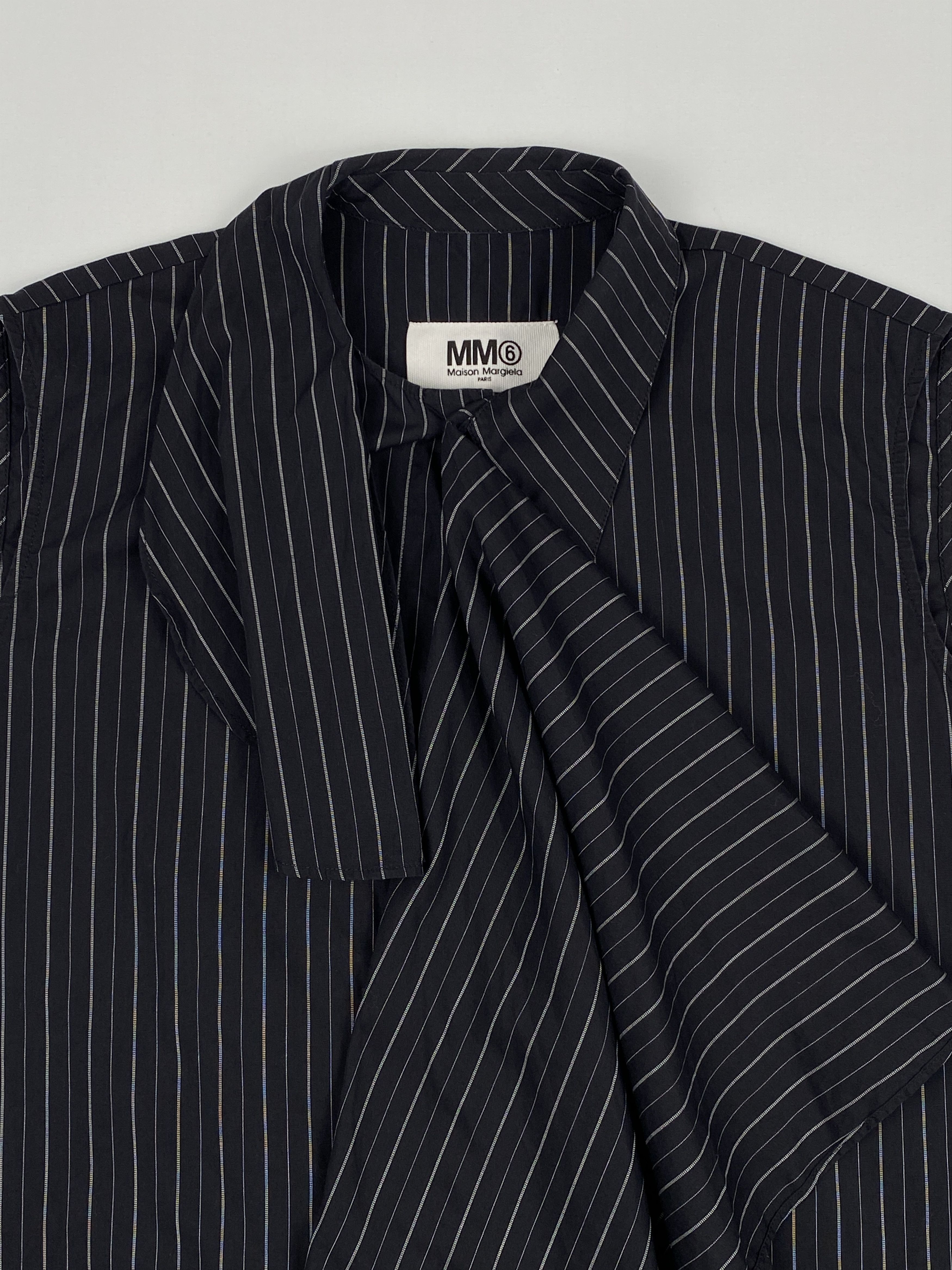 Maison Margiela MM6 Striped Wrap Shirt Size M / US 6-8 / IT 42-44 - 3 Thumbnail