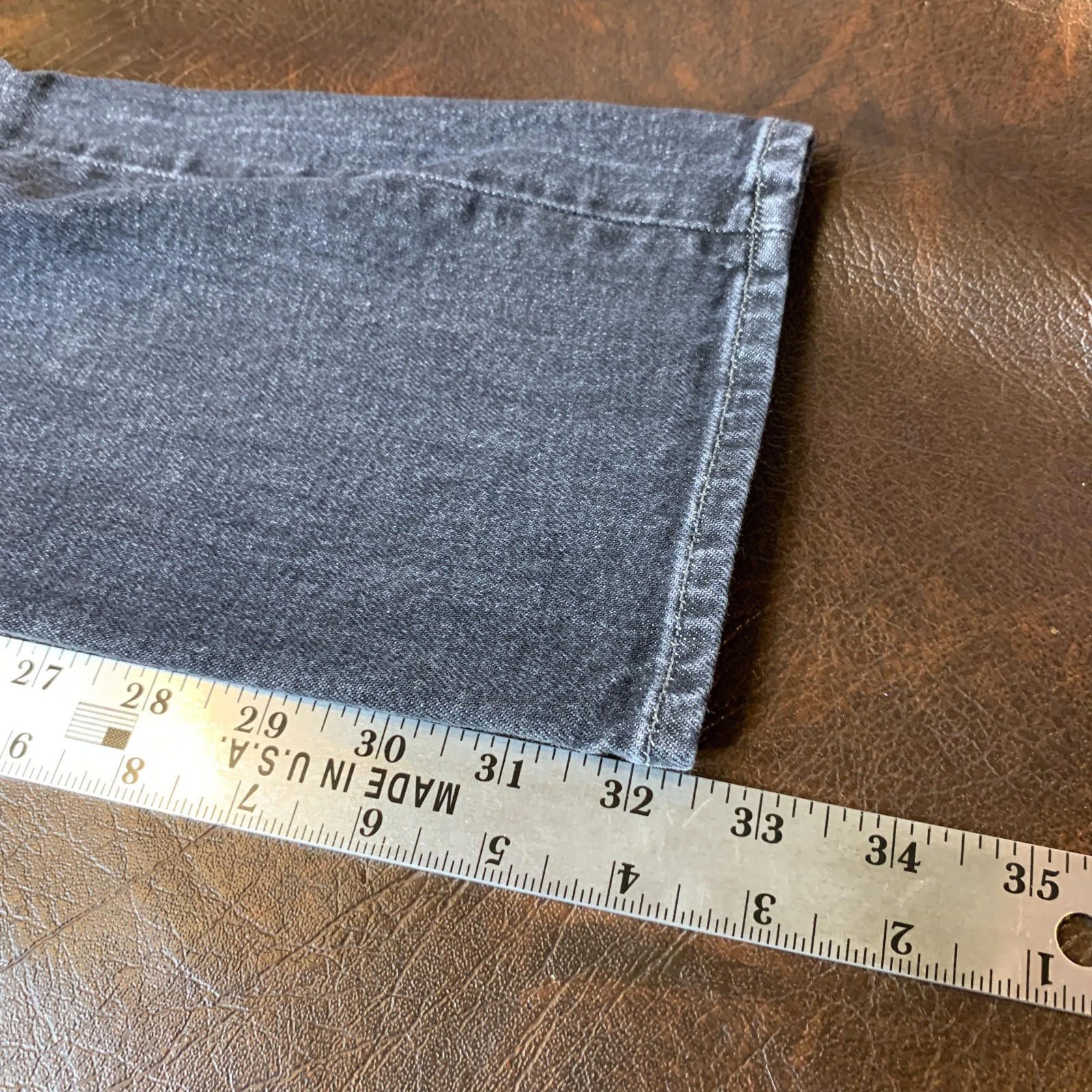 7 For All Mankind 7 For All Mankind Paxtyn Jeans Men's 33X32 Black Patches 323 Size US 33 - 9 Thumbnail