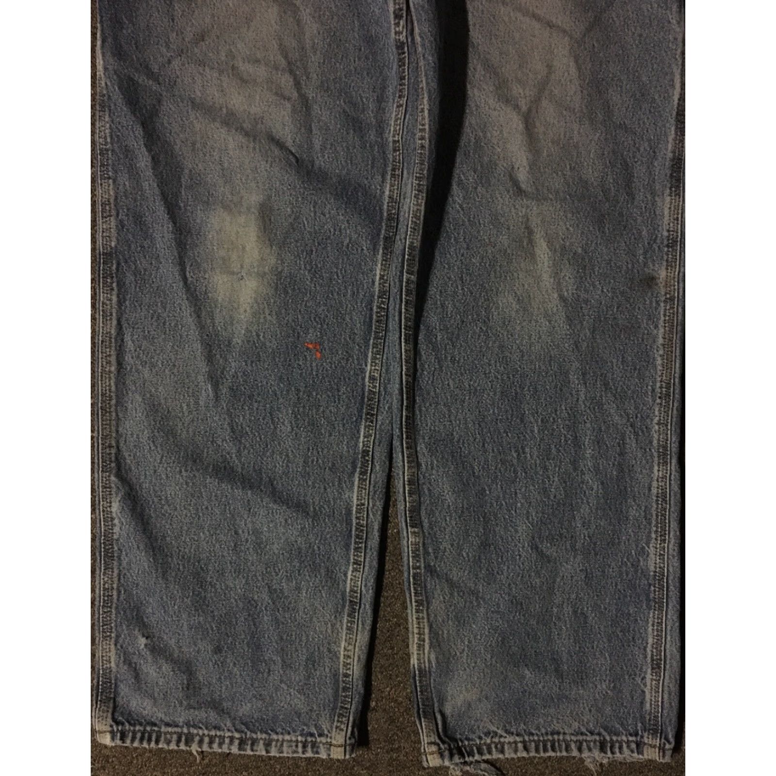 Carhartt VINTAGE Carhartt Jeans 36/32 Faded Distress 90s Work Biker Grunge Skate WIP B13 USA Size US 36 / EU 52 - 6 Thumbnail