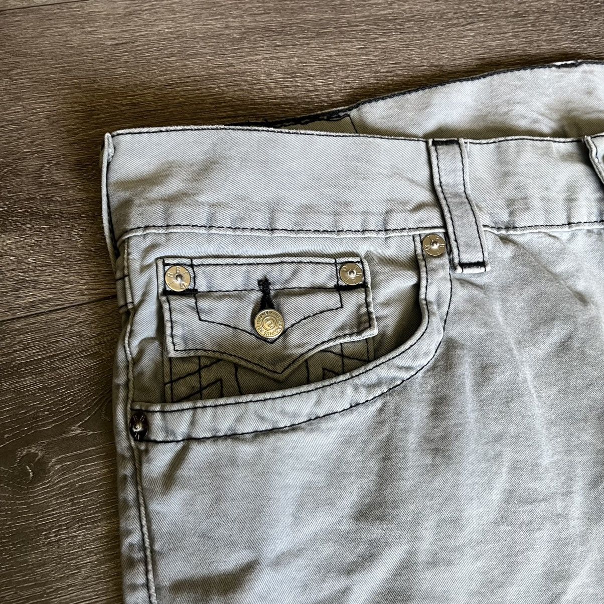 True Religion × Vintage Vintage 2000s True Religion Smoke Rising Straight Flap Pants Size US 38 / EU 54 - 8 Thumbnail