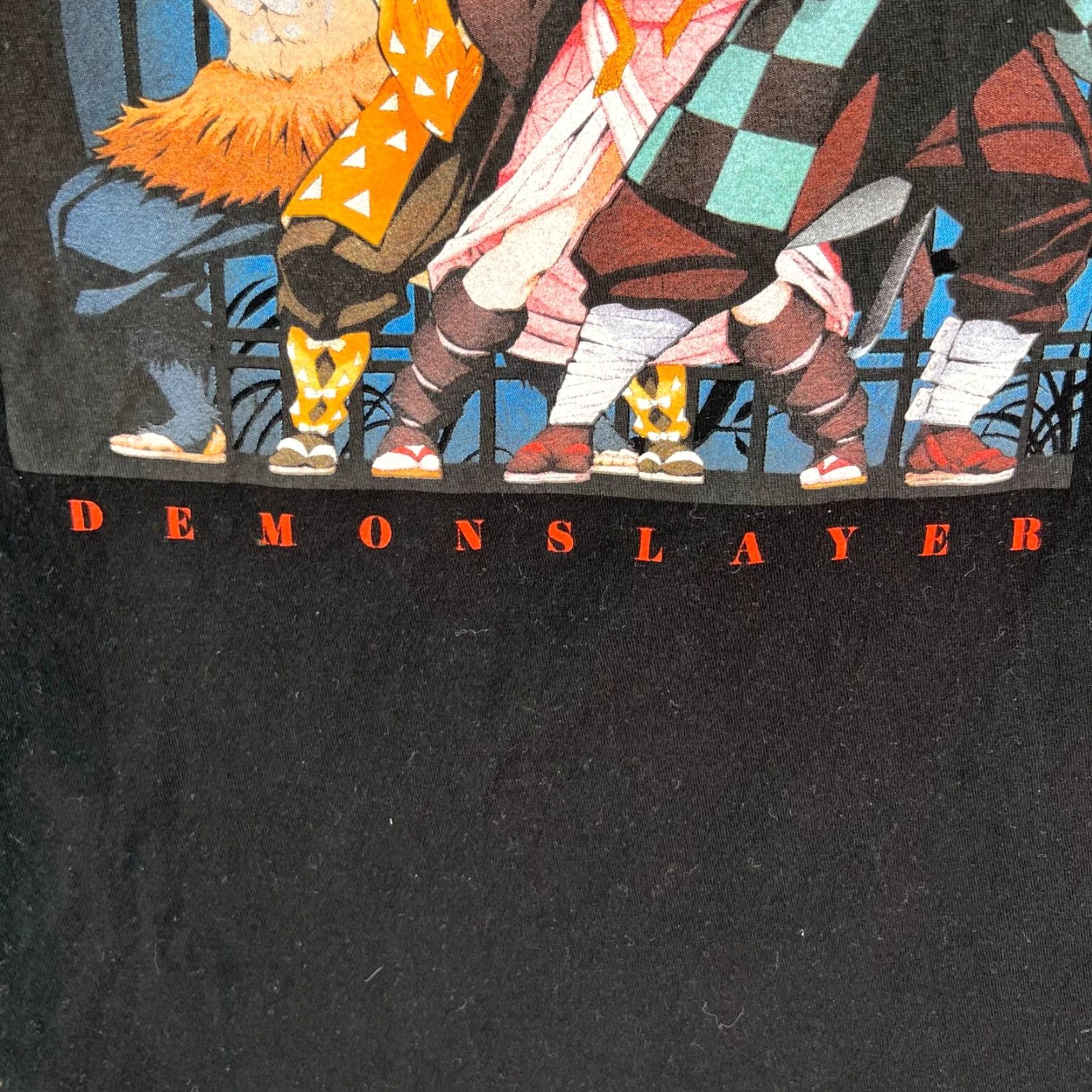 Vintage Demon Slayer T Shirt Adult XL Crew Neck Black 100% Cotton Graphic Print Men’s Kimetsu Yaiba Tee Size US XL / EU 56 / 4 - 3 Thumbnail