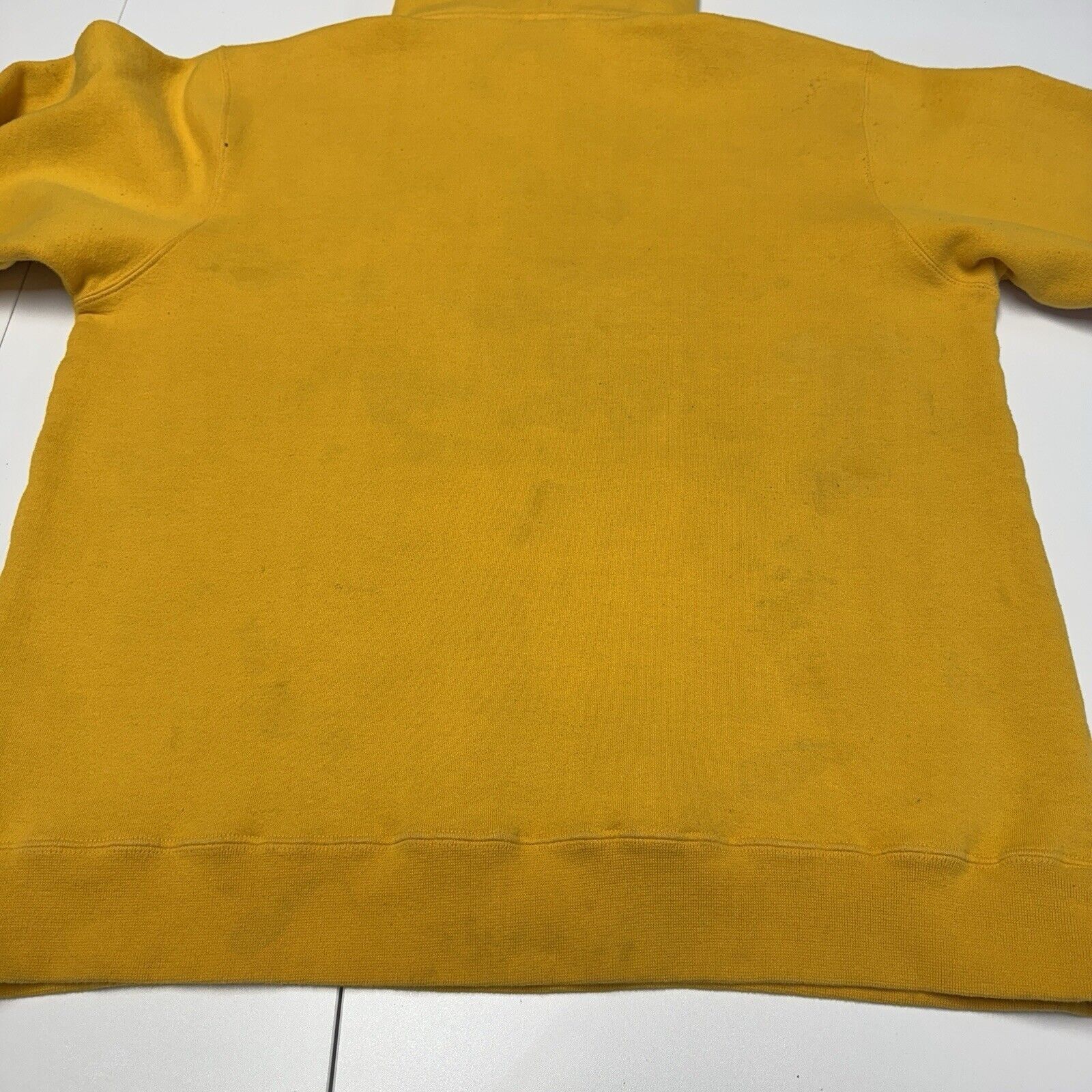 Stussy Stussy Blank Hoodie Mens Large Yellow Y2K Skate Sweatshirt B Size US L / EU 52-54 / 3 - 11 Thumbnail