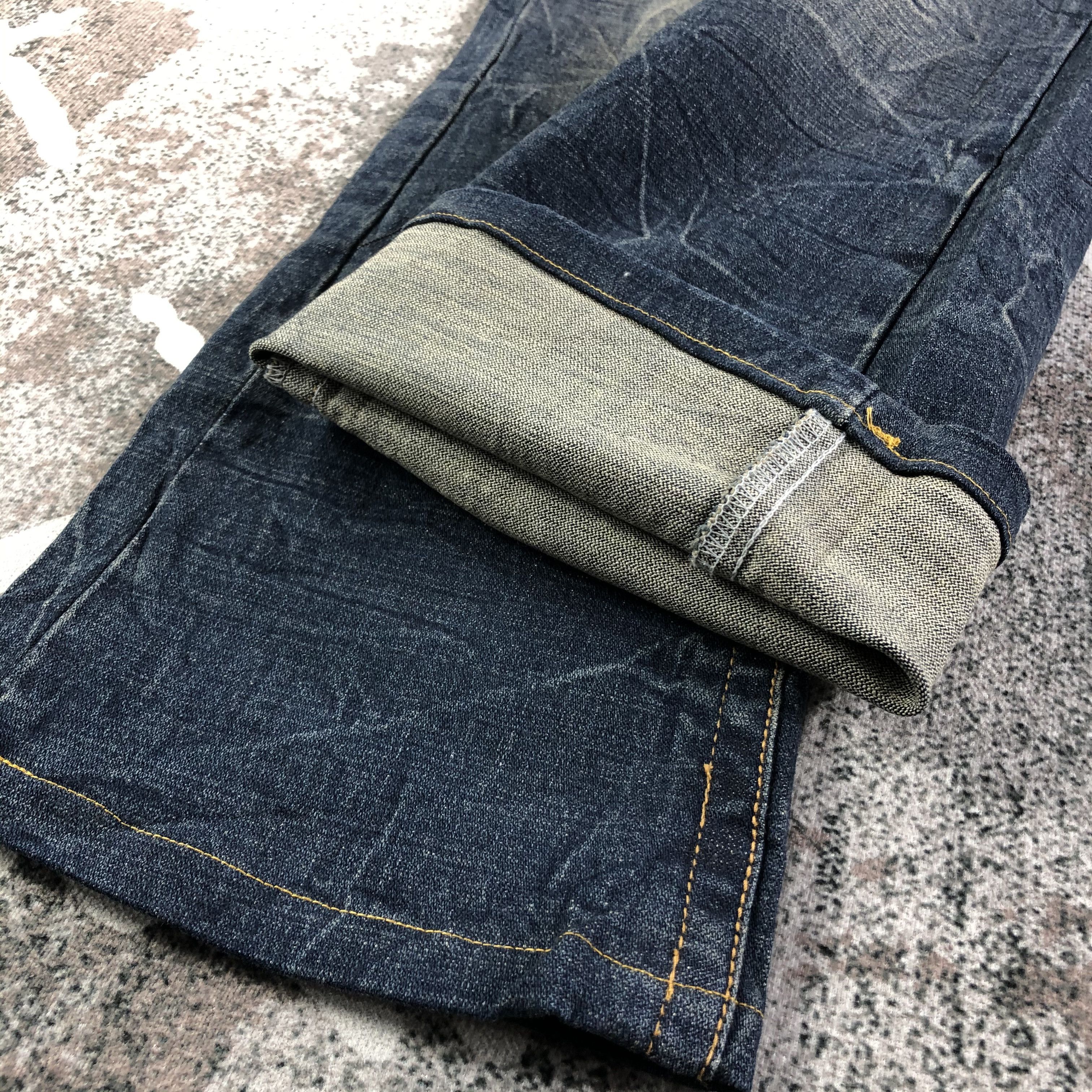 Japanese Brand Plymtone Jeans Embroidered Flare Denim KJ1808 Size 30" / US 8 / IT 44 - 6 Thumbnail