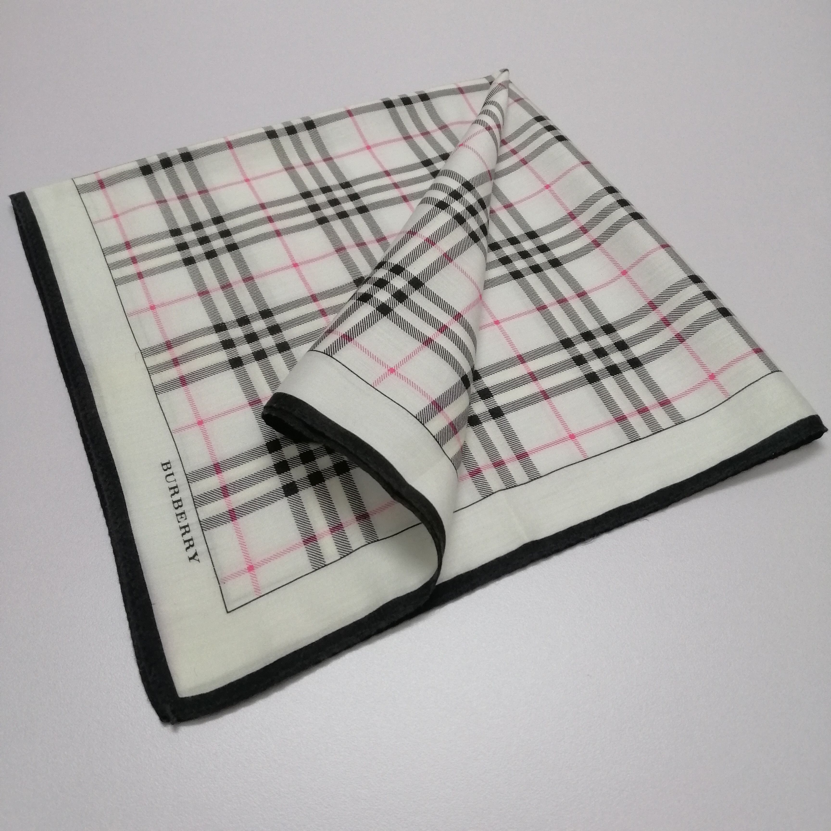 Burberry × Vintage Burberry Handkerchief/Neckerchief/Bandana-KD2167 Size ONE SIZE - 4 Thumbnail