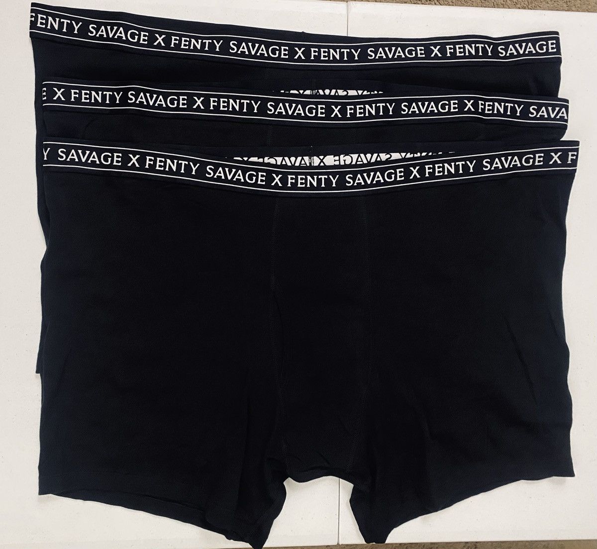 Fenty Savage X Fenty Black Cotton Classic Boxer Brief 3 Pack XXXXL Size 46 - 1 Thumbnail