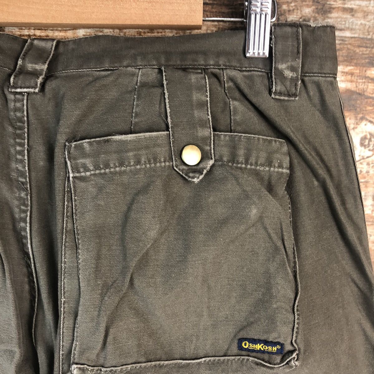Japanese Brand × Oshkosh DL Oshkosh Green Cargo Multipocket Pants #C670 Size US 30 / EU 46 - 15 Thumbnail