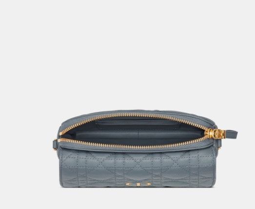Dior o1w1db10924 Size: OS / Calfskin Caro Pouch in Slate Grey Size ONE SIZE - 3 Thumbnail
