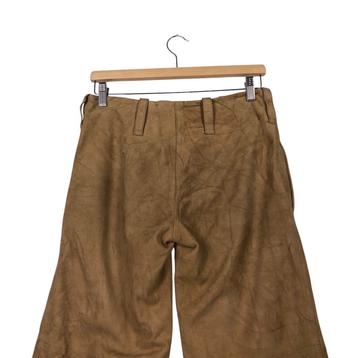 Ralph Lauren Archival Ralph Lauren Suede Leather Wide Leg Pants Size US 30 / EU 46 - 11 Thumbnail