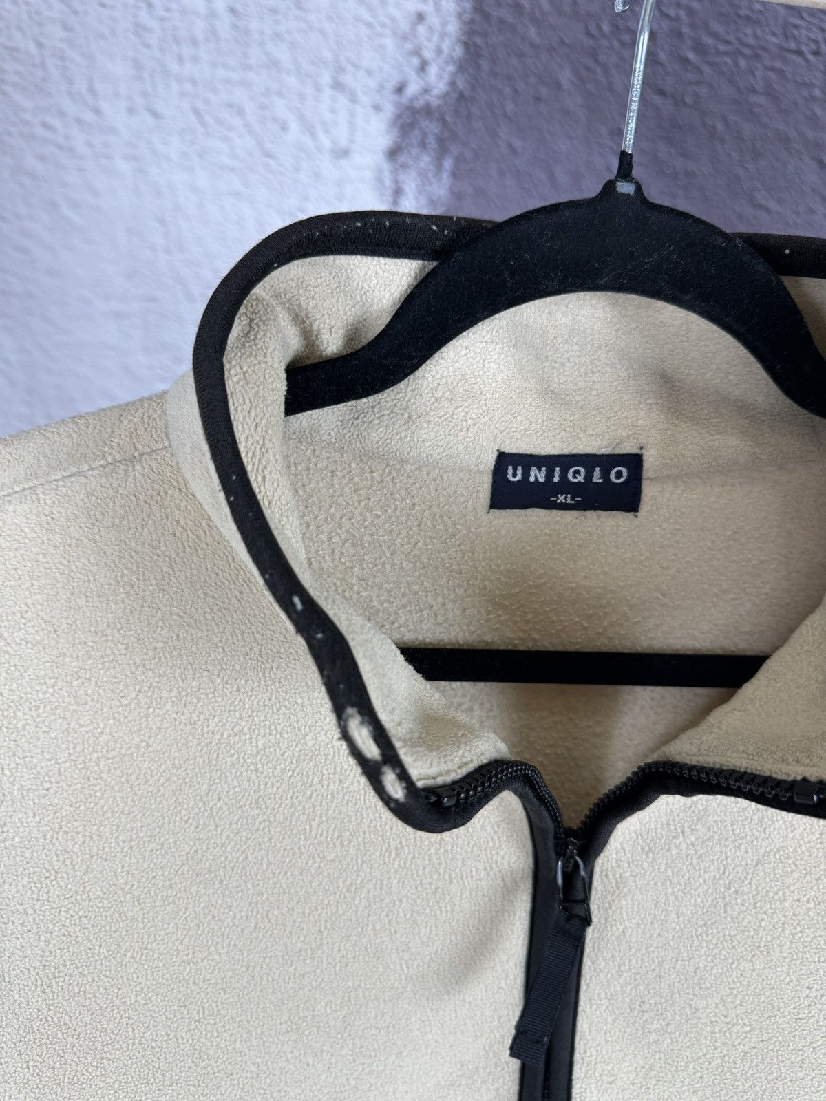 Japanese Brand Uniqlo vintage beige half zip pullover fleece sweater Size US XL / EU 56 / 4 - 7 Thumbnail