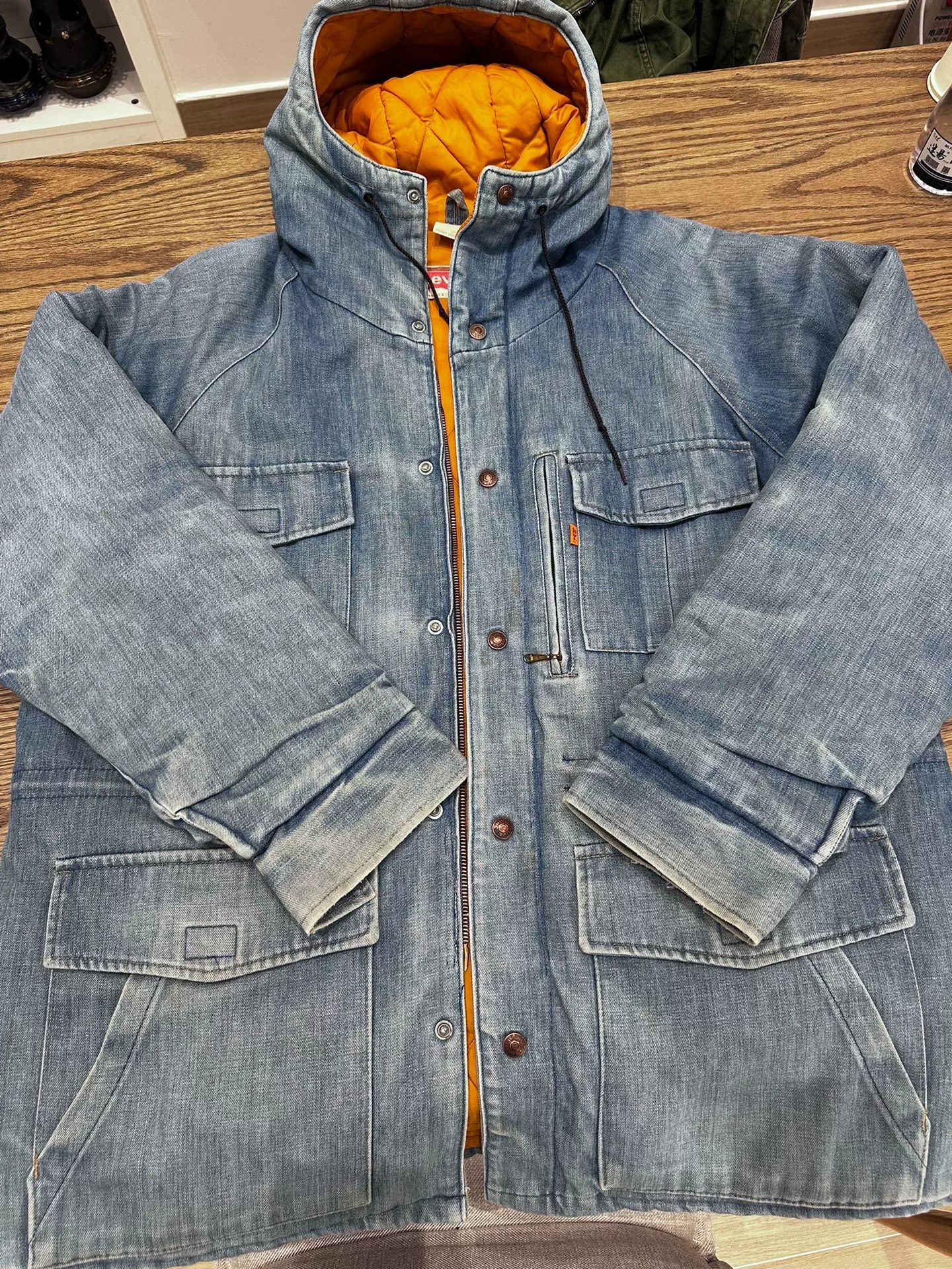 Levi's Vintage Clothing Vintage Levi's Hooded Denim Coat Size US M / EU 48-50 / 2 - 1 Thumbnail