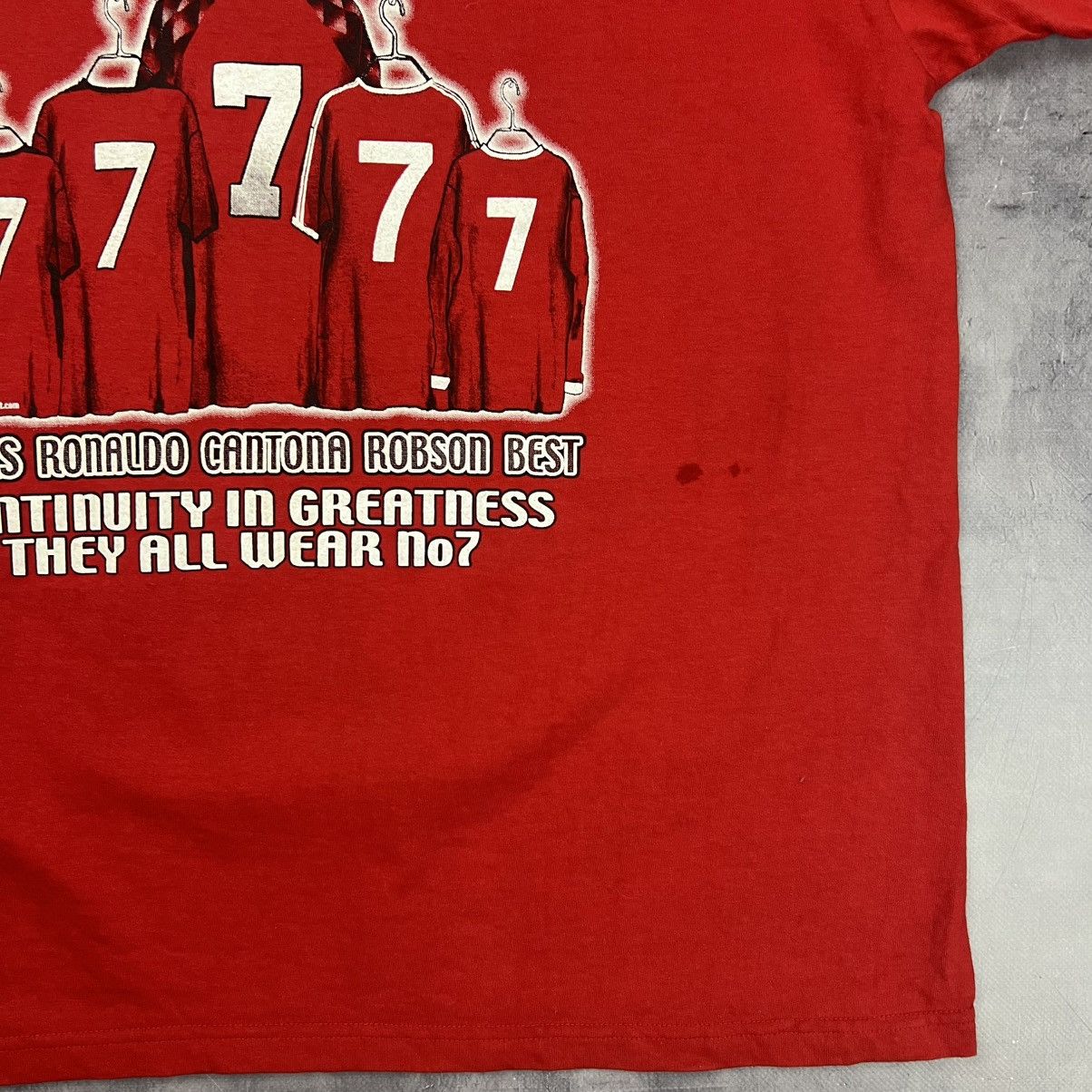 Other Rare! Eric Cantona Legends In Our Time Ronaldo 7 Jersey 90s Size US L / EU 52-54 / 3 - 16 Thumbnail
