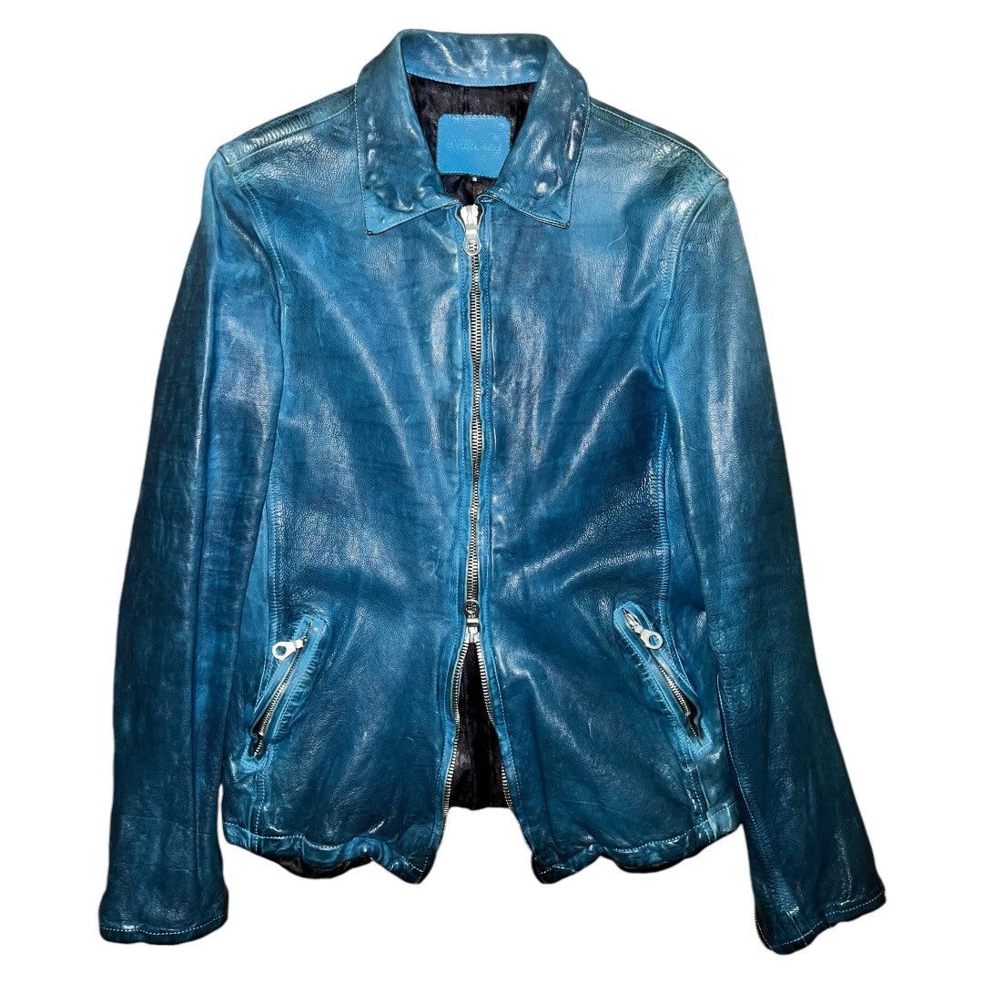 BACKLASH suede leather blouson