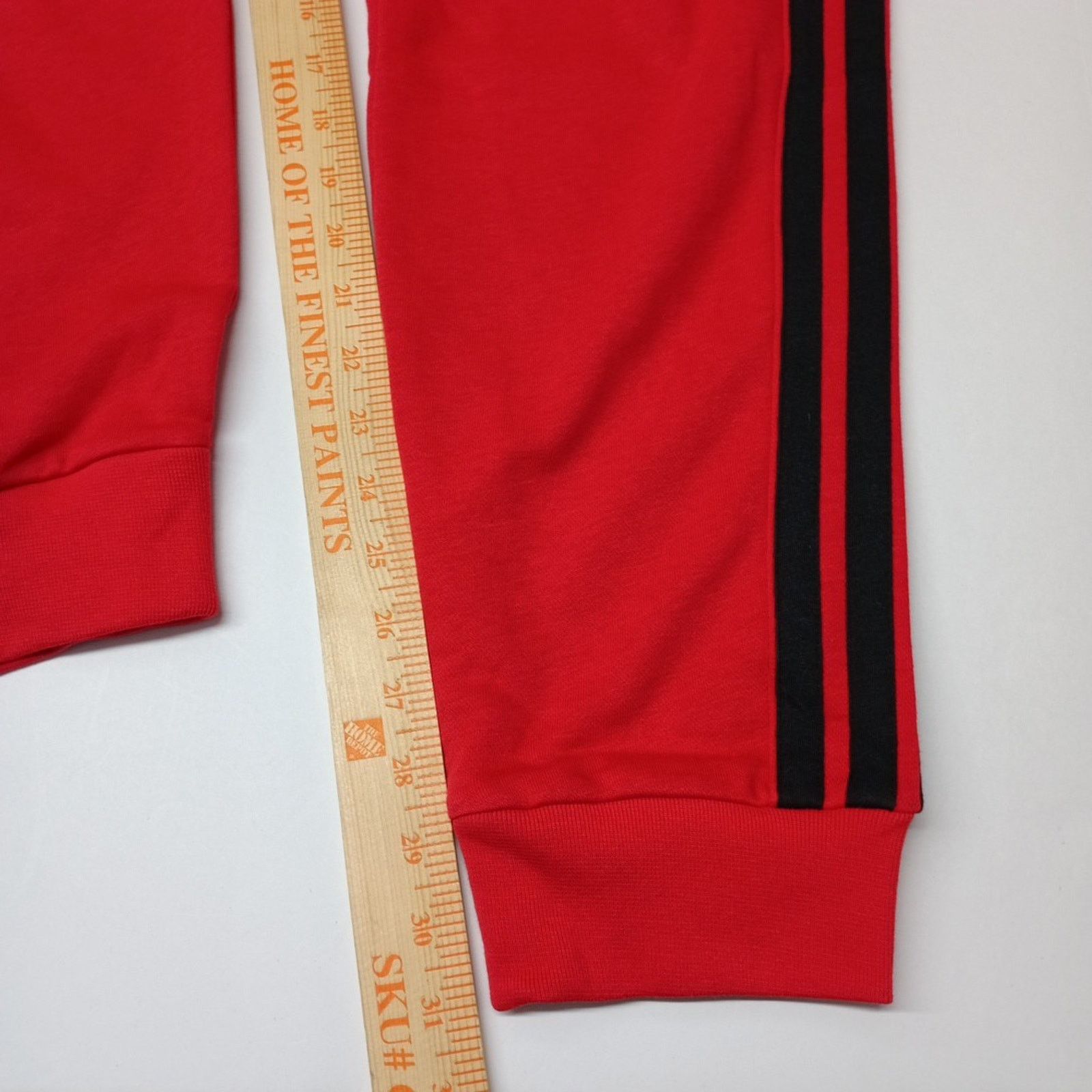 Adidas Adidas XLT Men's Sweatpants Red 3 Stripes French Terry NWT Size US 36 / EU 52 - 2 Thumbnail