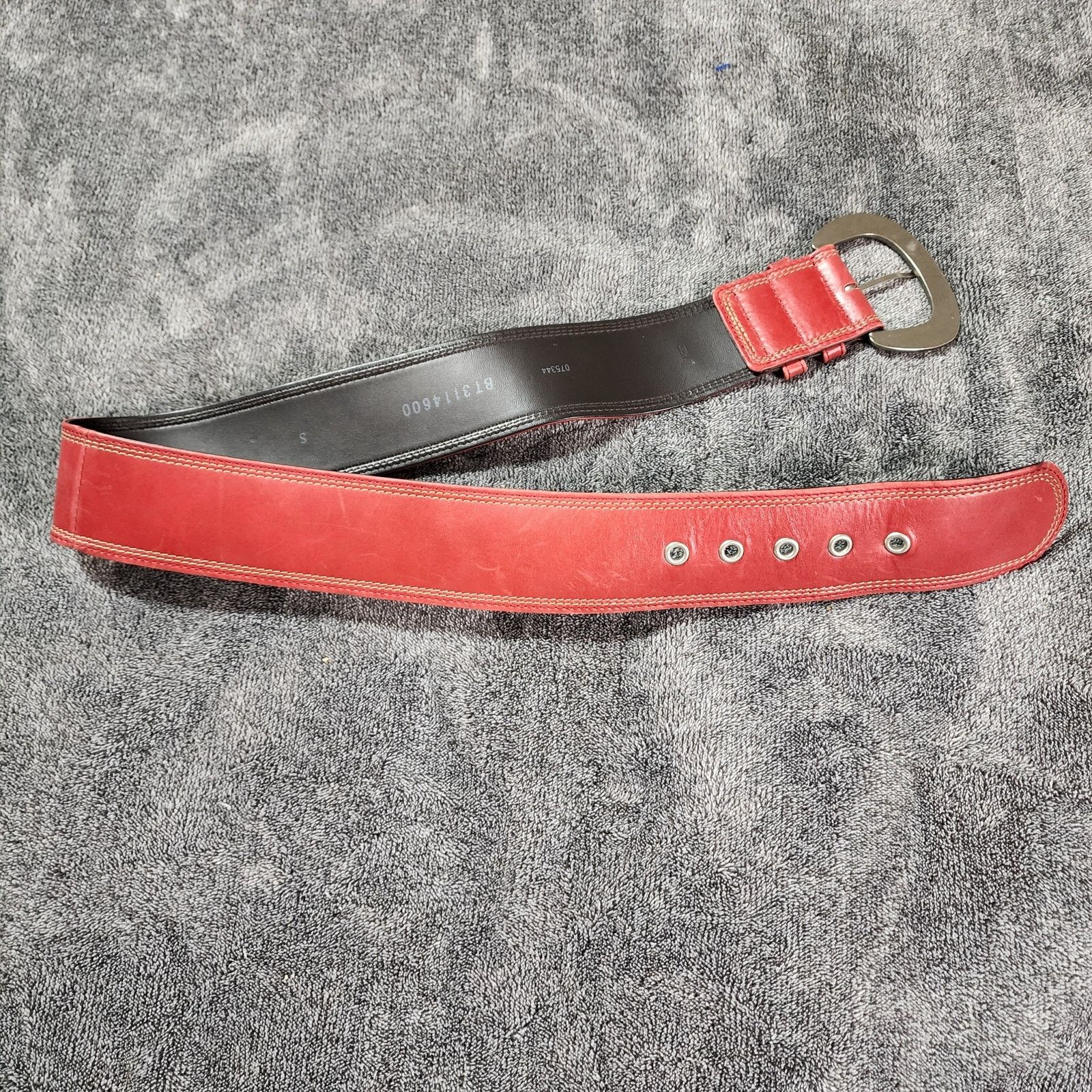 Fossil Red Fossil Leather Fashion Belt C Size ONE SIZE - 6 Thumbnail