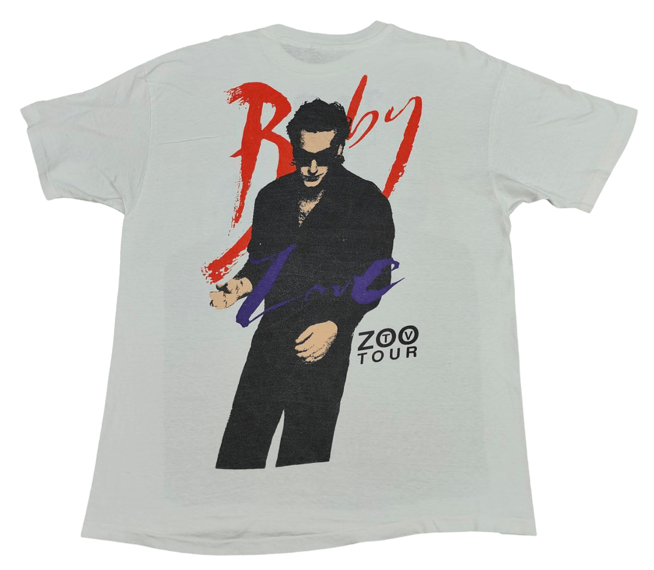 Vintage 1991 Vintage Overprint U2 Band T Size US XL / EU 56 / 4 - 1 Thumbnail