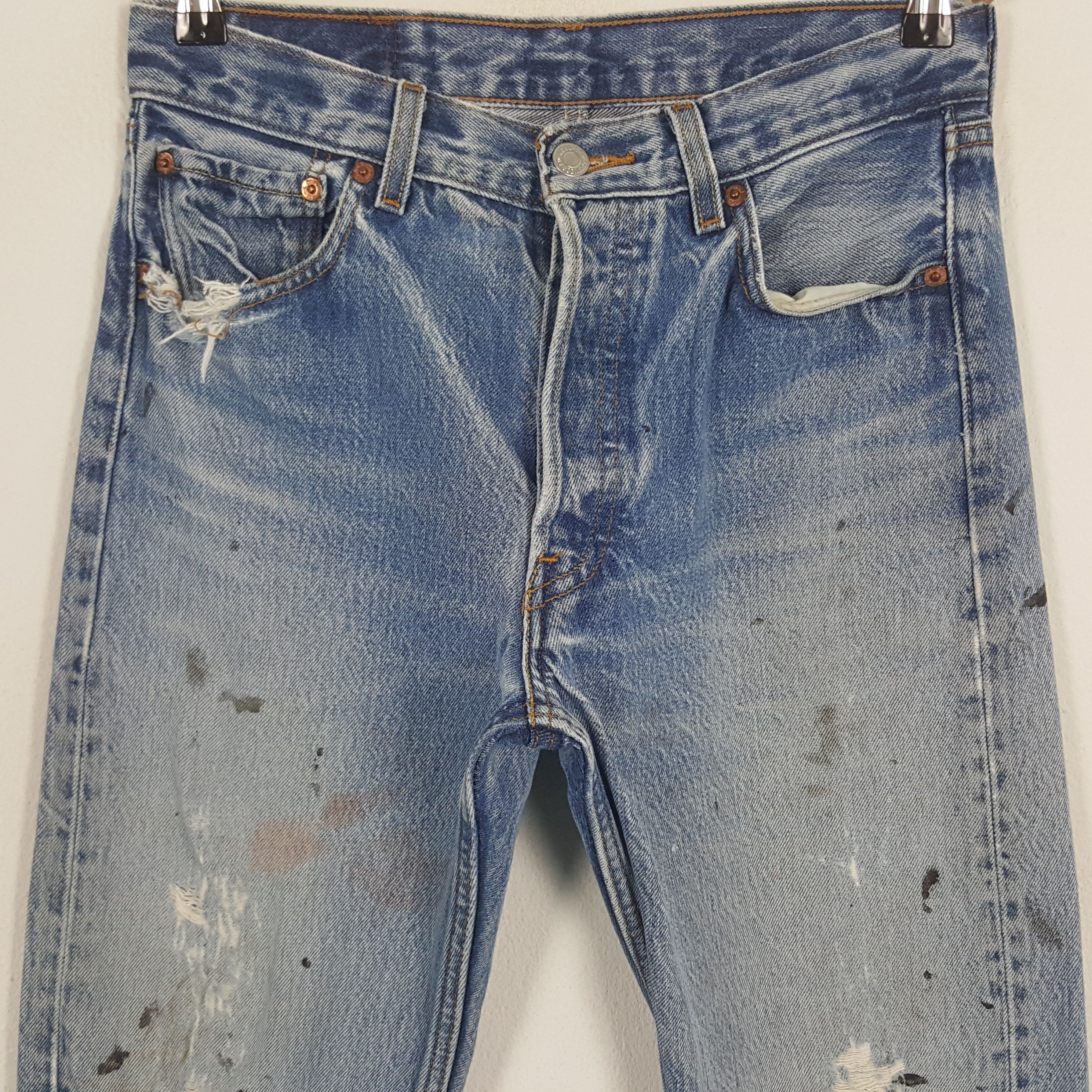 Designer × Levi's × Vintage Vintage Levi's 501 Art Denim Jeans Size US 28 / EU 44 - 5 Thumbnail