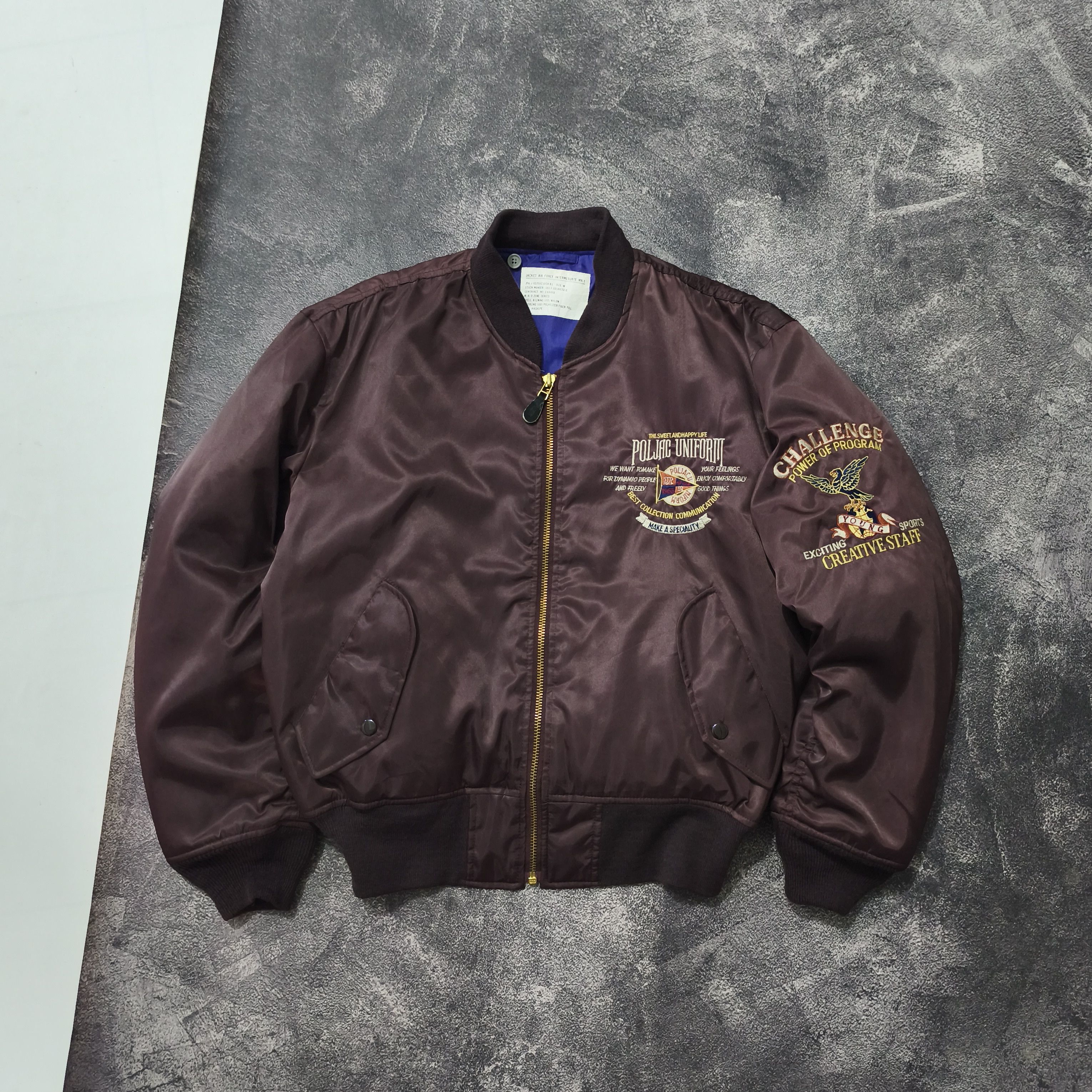Japanese Brand × Vintage MA 1 Bomber Jacket Size US L / EU 52-54 / 3 - 1 Thumbnail