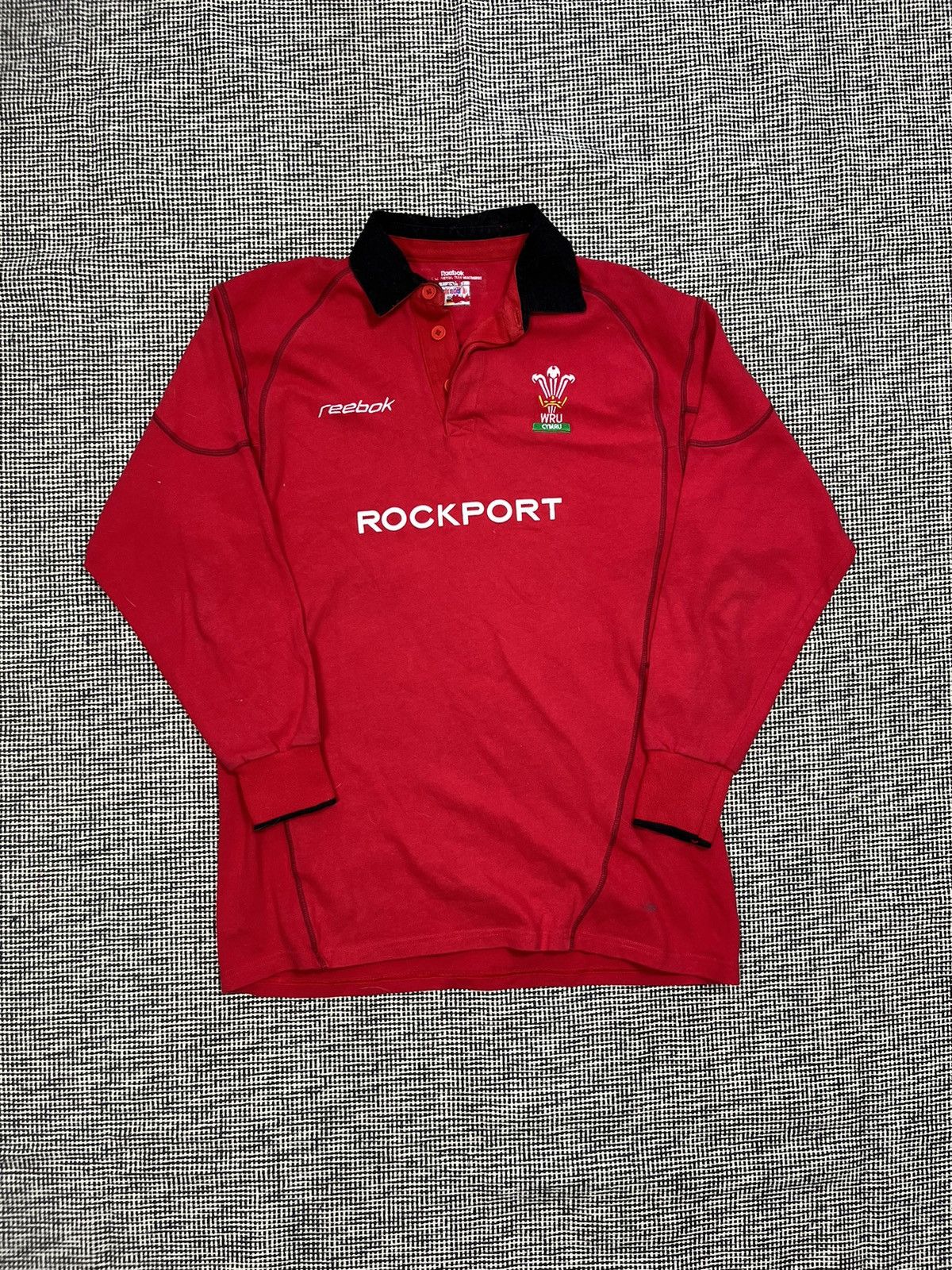 Reebok ➕ 2002/2003 Reebok wales WRU ls jersey shirt vintage Size US XL / EU 56 / 4 - 1 Thumbnail