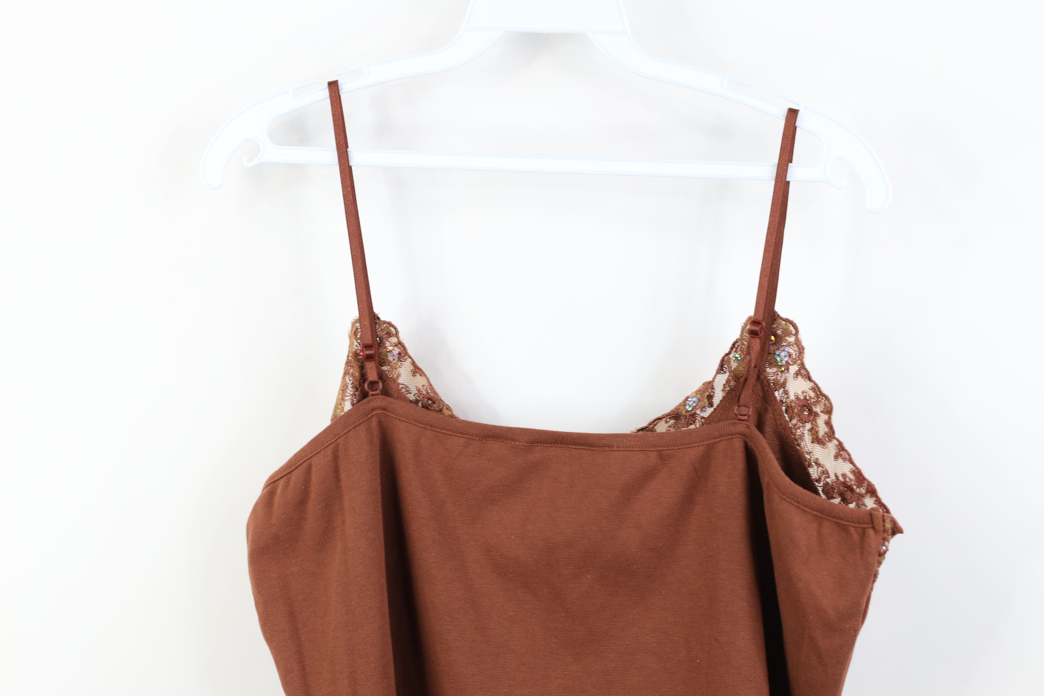 Vintage Vintage 90s Y2K Babydoll Flower Bella Cami Tank Top T-Shirt Size XL / US 12-14 / IT 48-50 - 9 Thumbnail