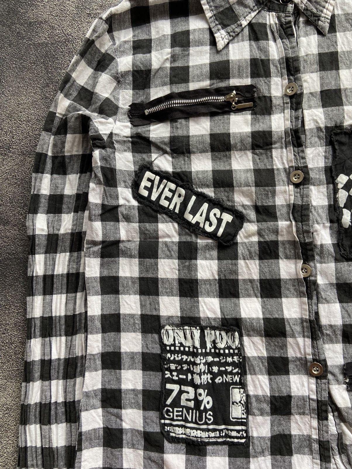 Hysteric Glamour Skull Flannel Y2K Style Size US M / EU 48-50 / 2 - 4 Thumbnail
