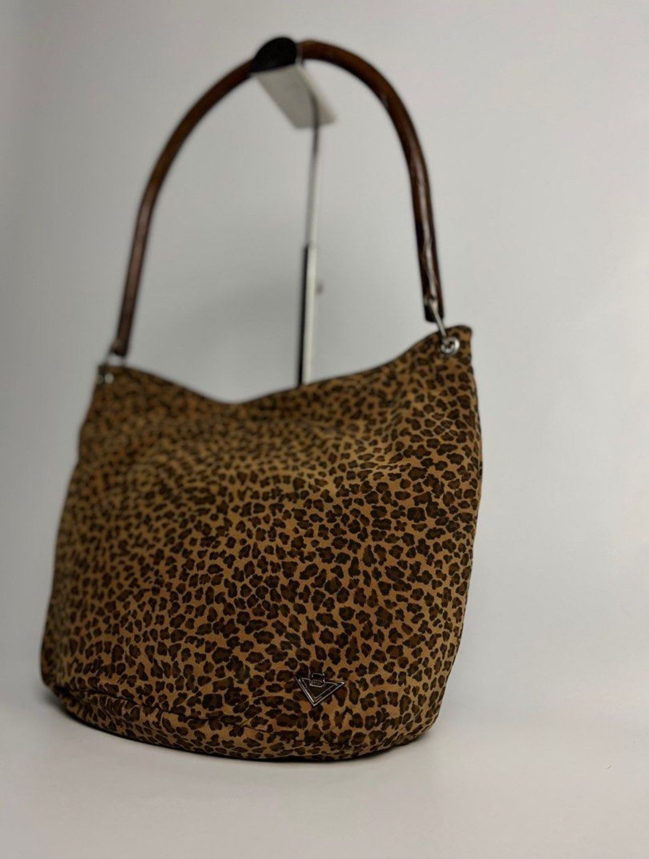 Bottega Veneta Vintage Bottega Veneta Leopard Hobo Bag with Wooden Handle Size ONE SIZE - 4 Thumbnail