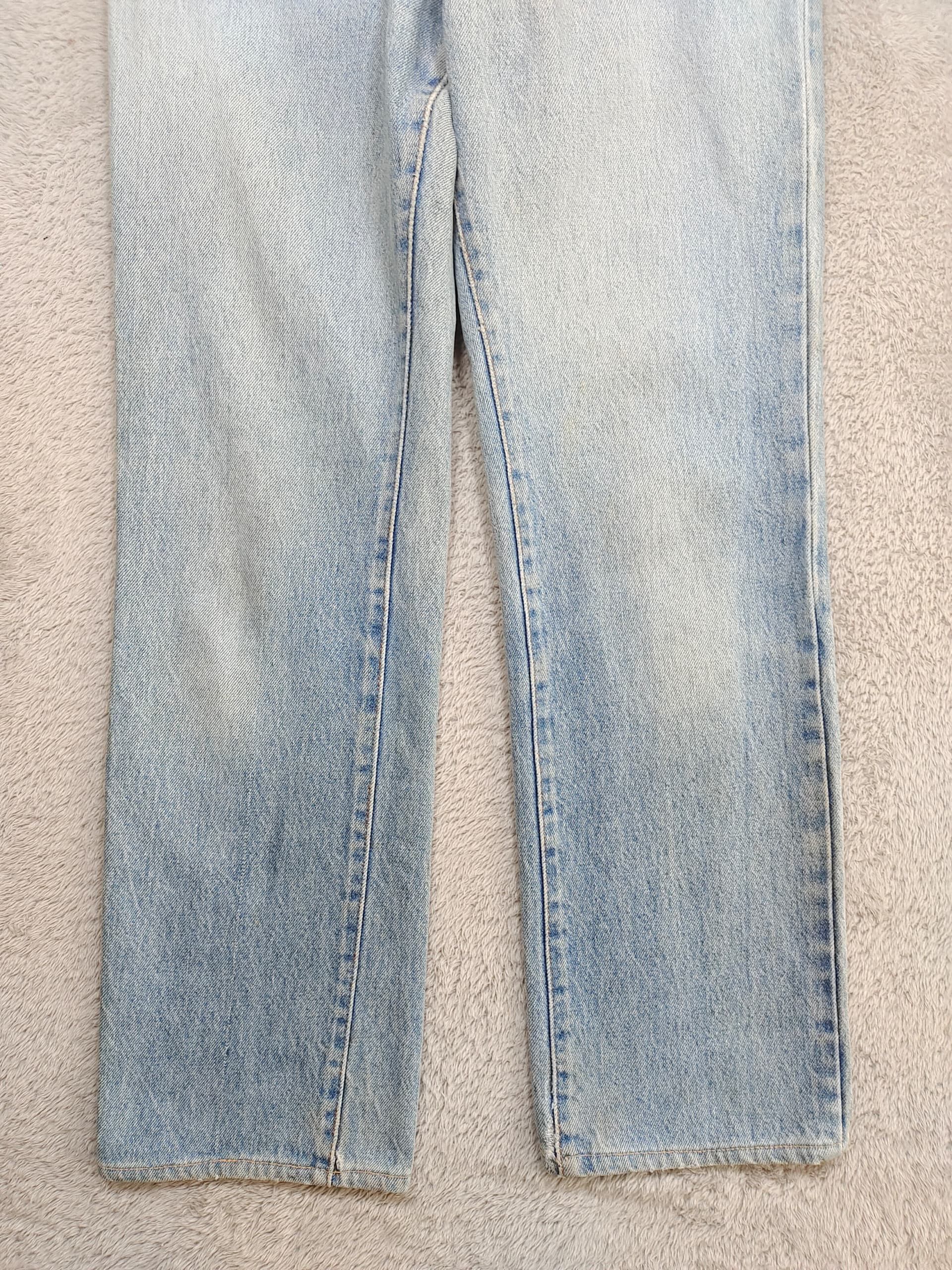 Levi's Vintage 1980 Levi’s 501 Pre-Shrunk Light Wash Denim Jeans Size US 26 / EU 42 - 3 Thumbnail
