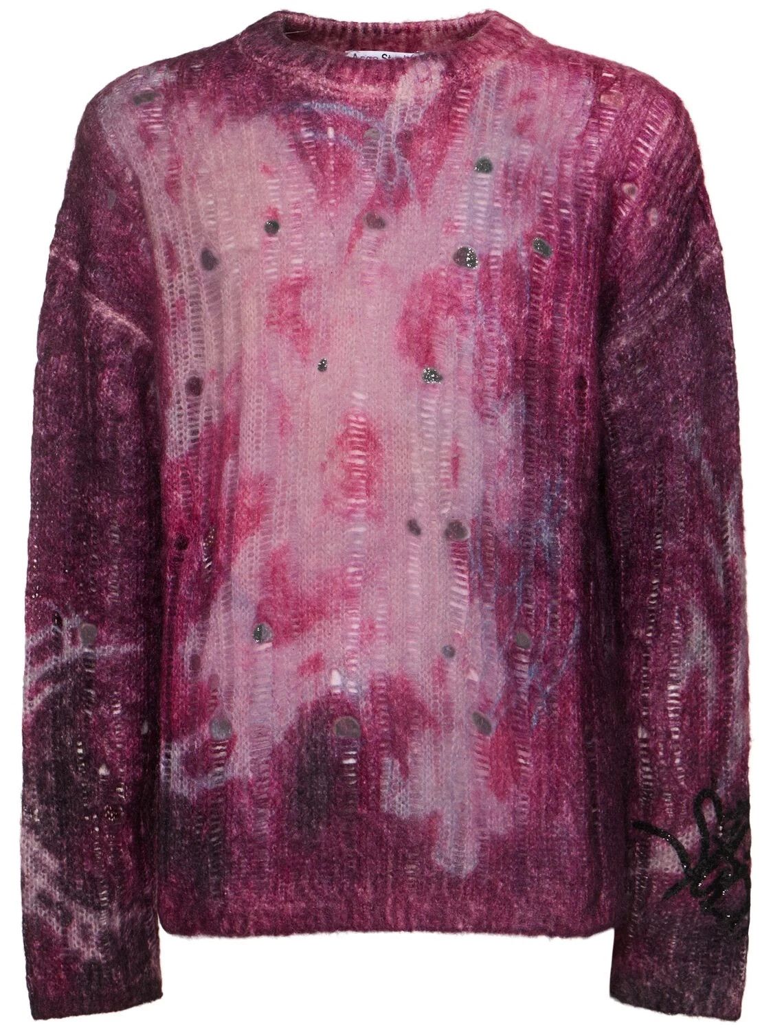 Acne Studios ACNE STUDIOS Deep Purple Wool Sweater New & Authentic Size US M / EU 48-50 / 2 - 1 Thumbnail