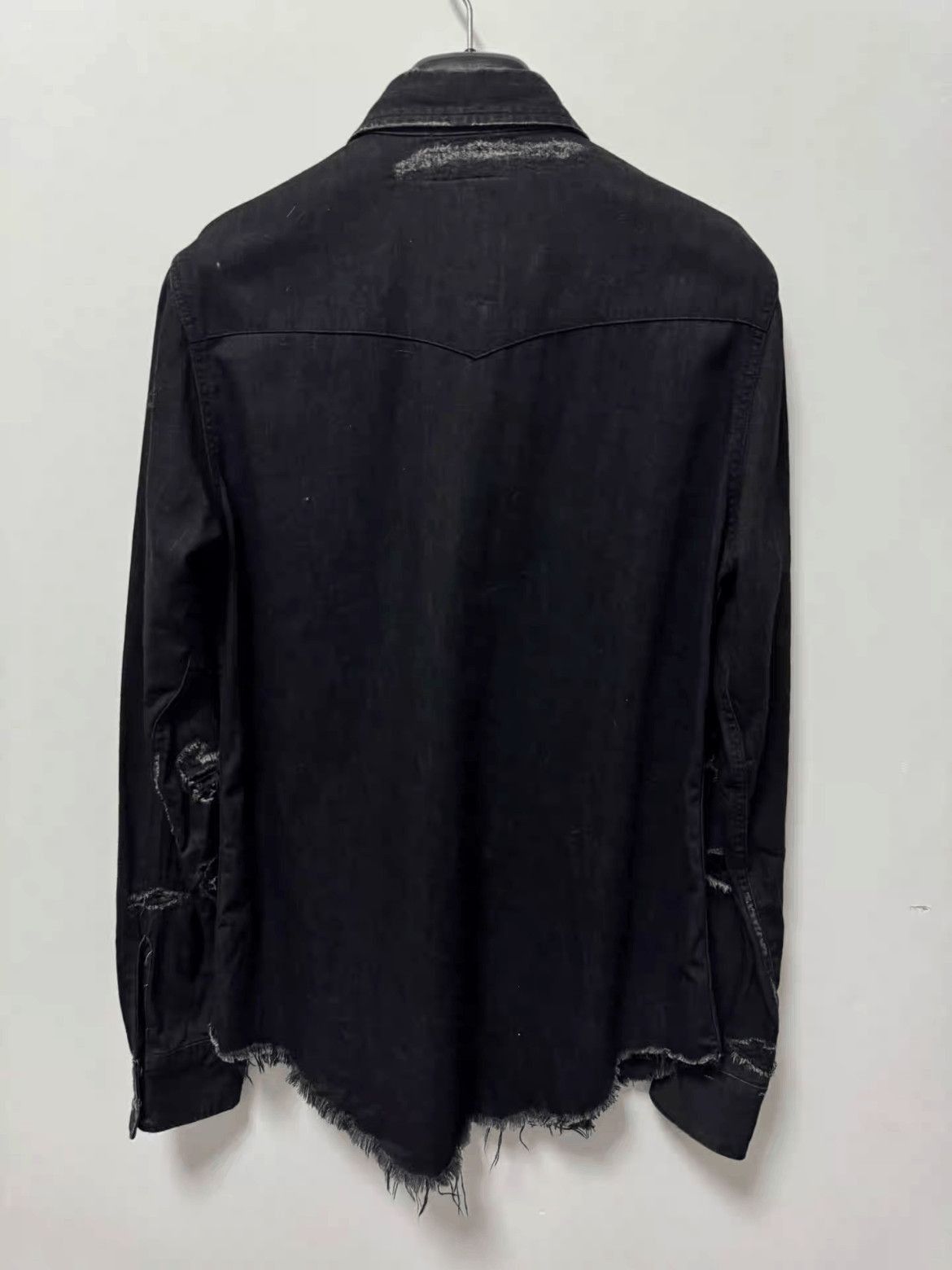 Saint Laurent Paris Saint Laurent Paris by Hedi 16SS Distressed Denim Shirt-250 Size US S / EU 44-46 / 1 - 2 Thumbnail