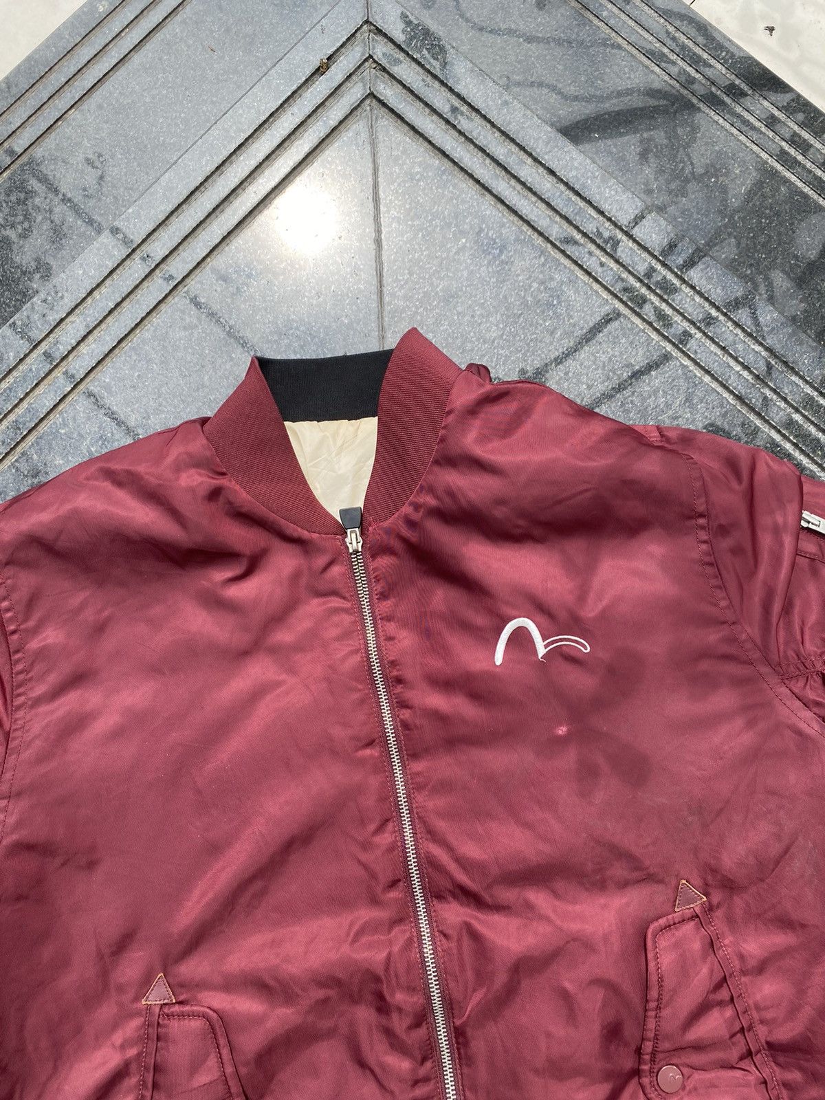 Evisu × Vintage 90S EVISU JAPANESE RARE TWO SIDE RETRO Y2K BOMBER Size US XXL / EU 58 / 5 - 4 Thumbnail