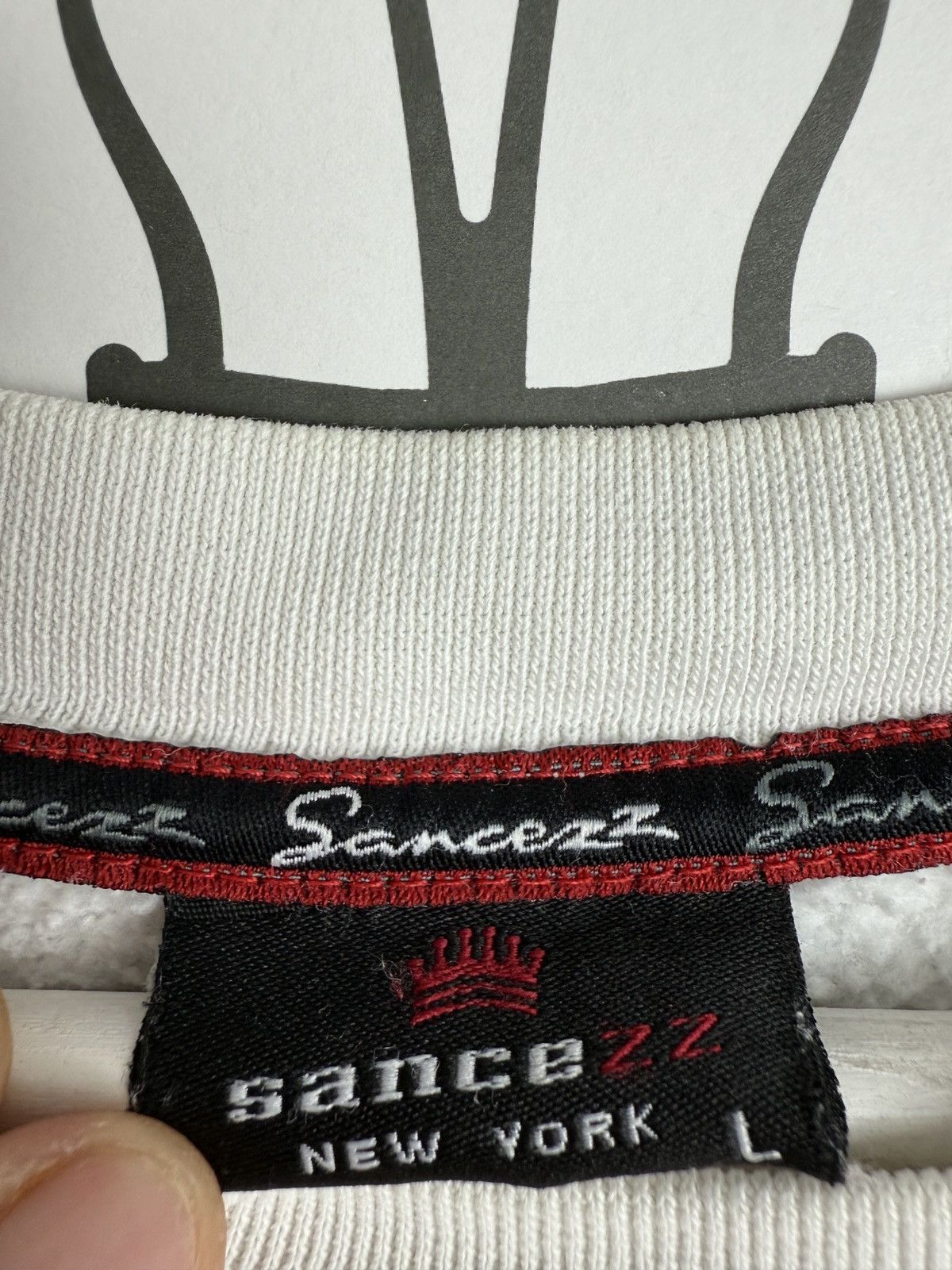 Designer × Vintage Sancezz New York graffiti logo baggy sweatshirt L hiphop jnco Size US L / EU 52-54 / 3 - 6 Thumbnail
