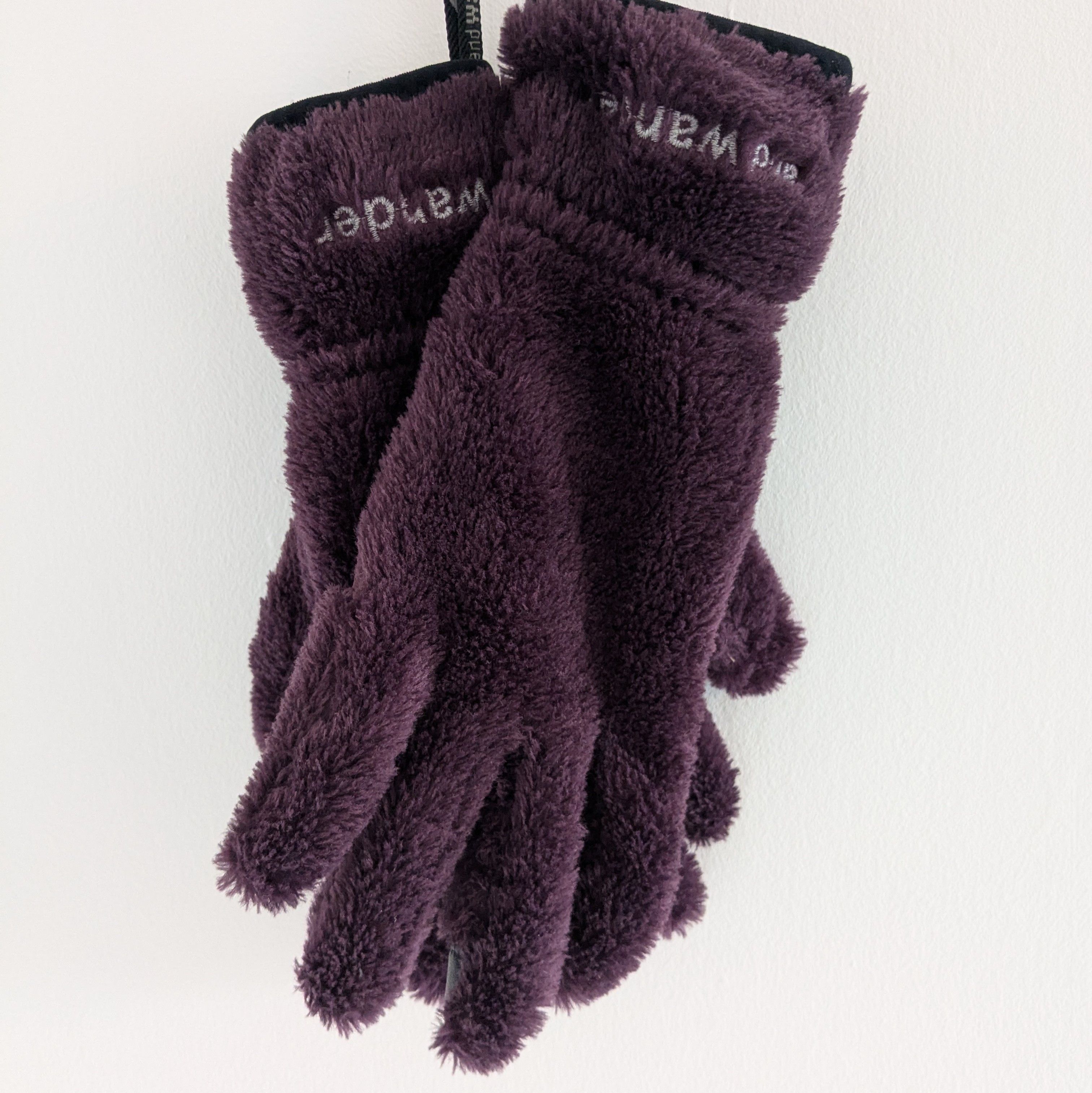 And Wander Purple High Loft Fleece Gloves