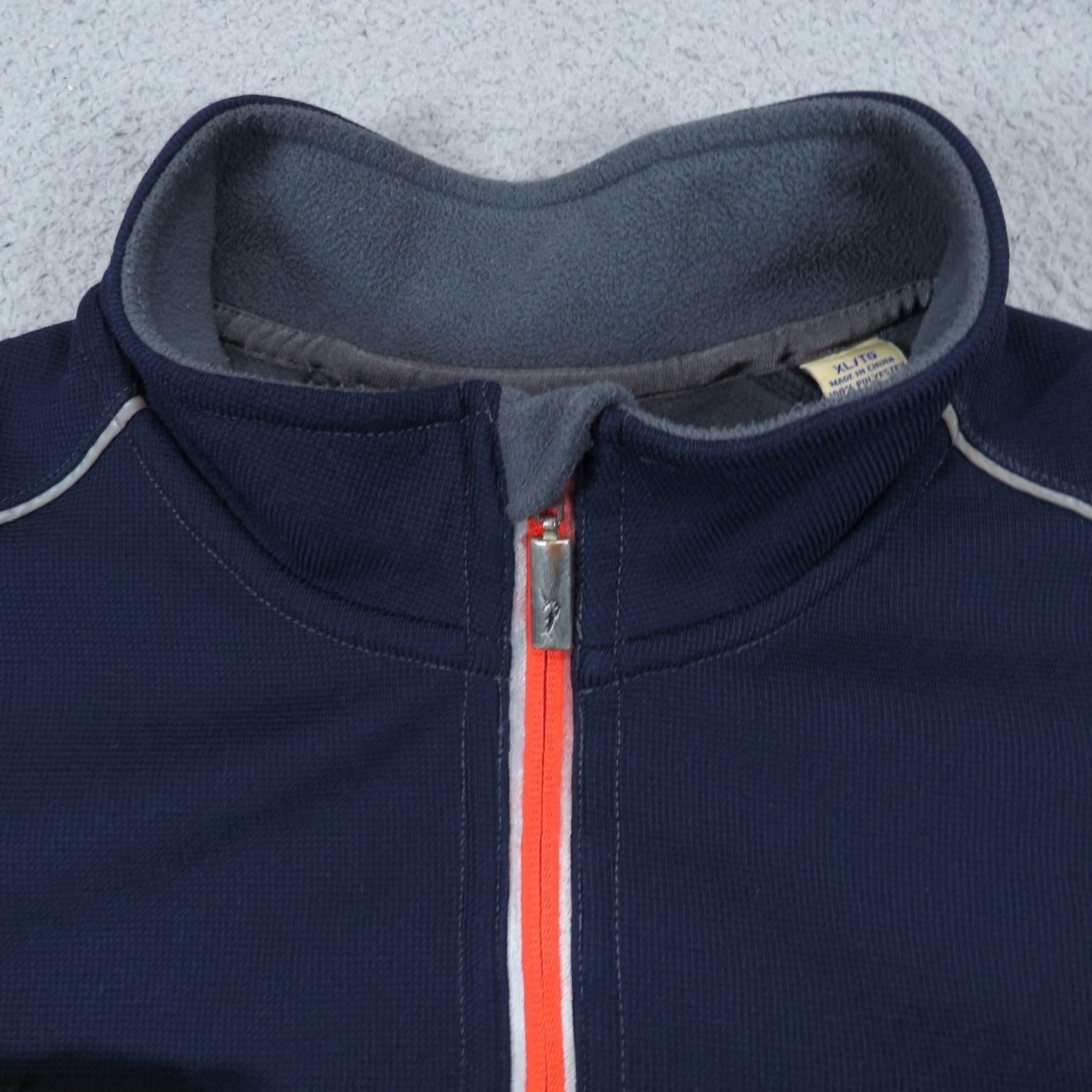 Tommy Bahama VINTAGE Tommy Bahama Sweater Mens XL Black Navy Paradise Tech Full Zip Fleece Jacket Size US XL / EU 56 / 4 - 6 Thumbnail