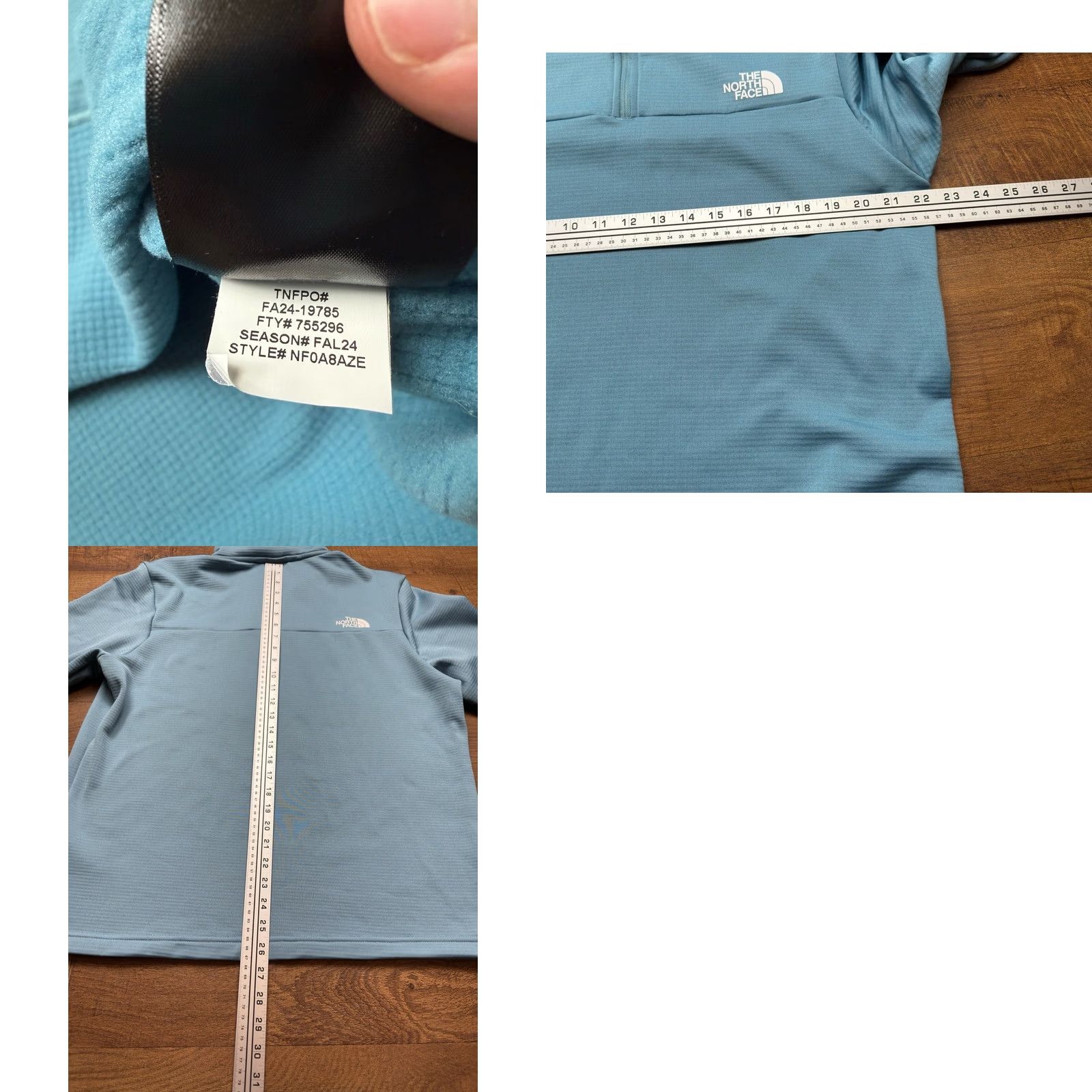 The North Face The North Face Cedar Trail Grid Fleece 1/4 Zip Men L Light Blue Shirt Jacket Outdoors Outdoorsman Mens Regular Size L Blue Logo Waterproof? Size US L / EU 52-54 / 3 - 8 Thumbnail