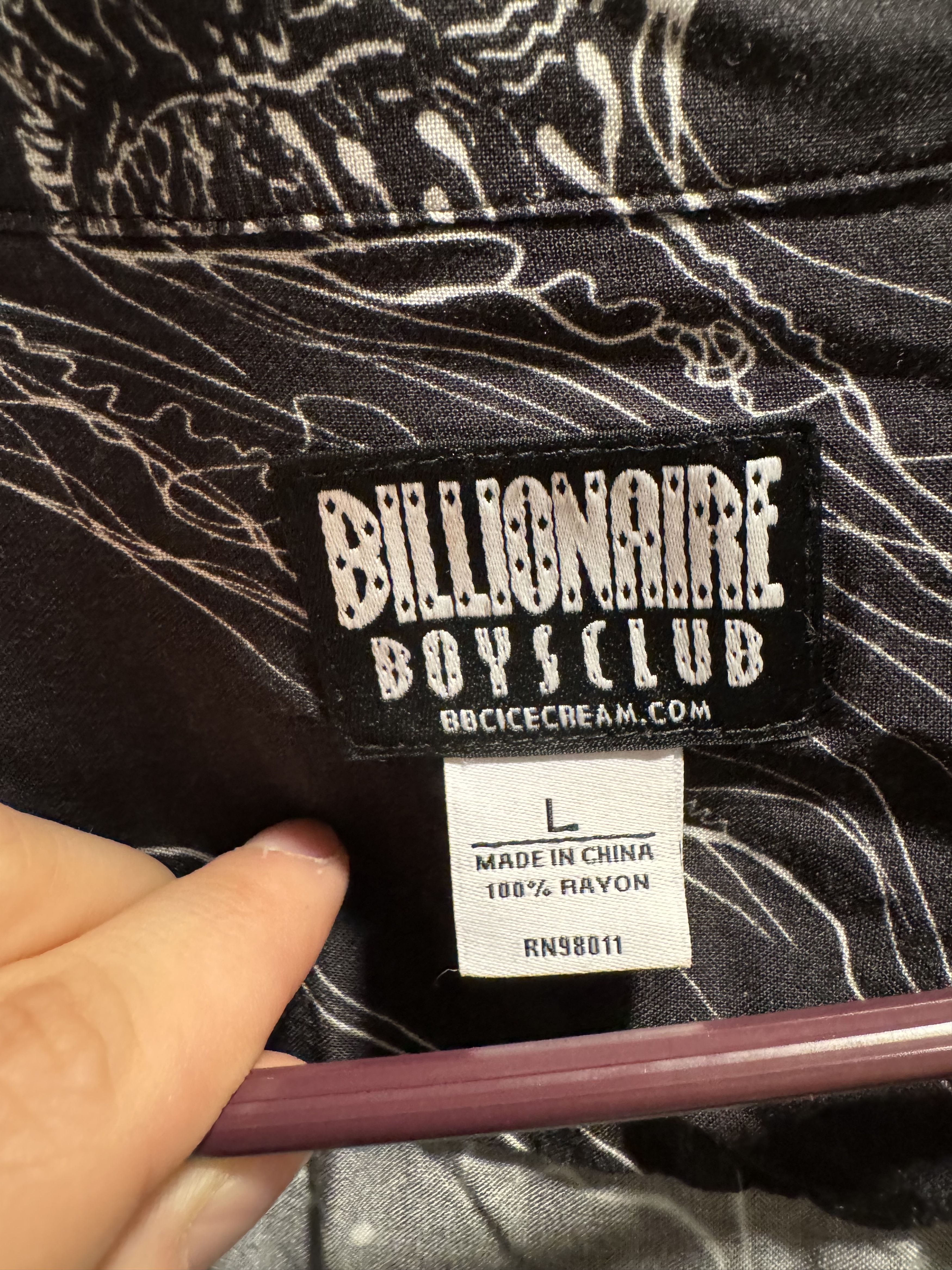 Billionaire Boys Club × Icecream Deep space short sleeve button up Size US L / EU 52-54 / 3 - 4 Thumbnail