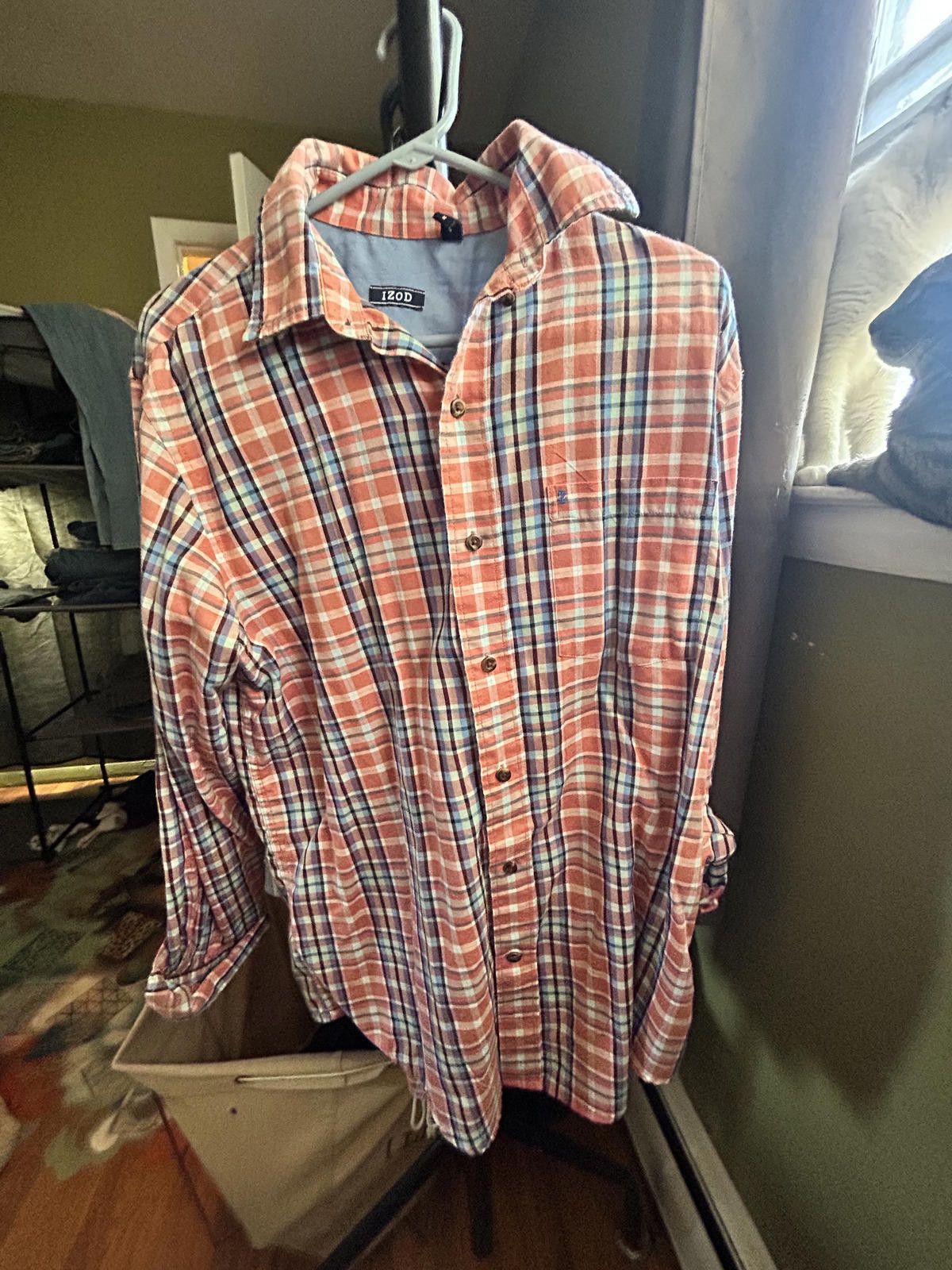 Izod IZOD Men's Casual Plaid Button-Up Shirt-Laid Back Your Style Size US M / EU 48-50 / 2 - 3 Thumbnail